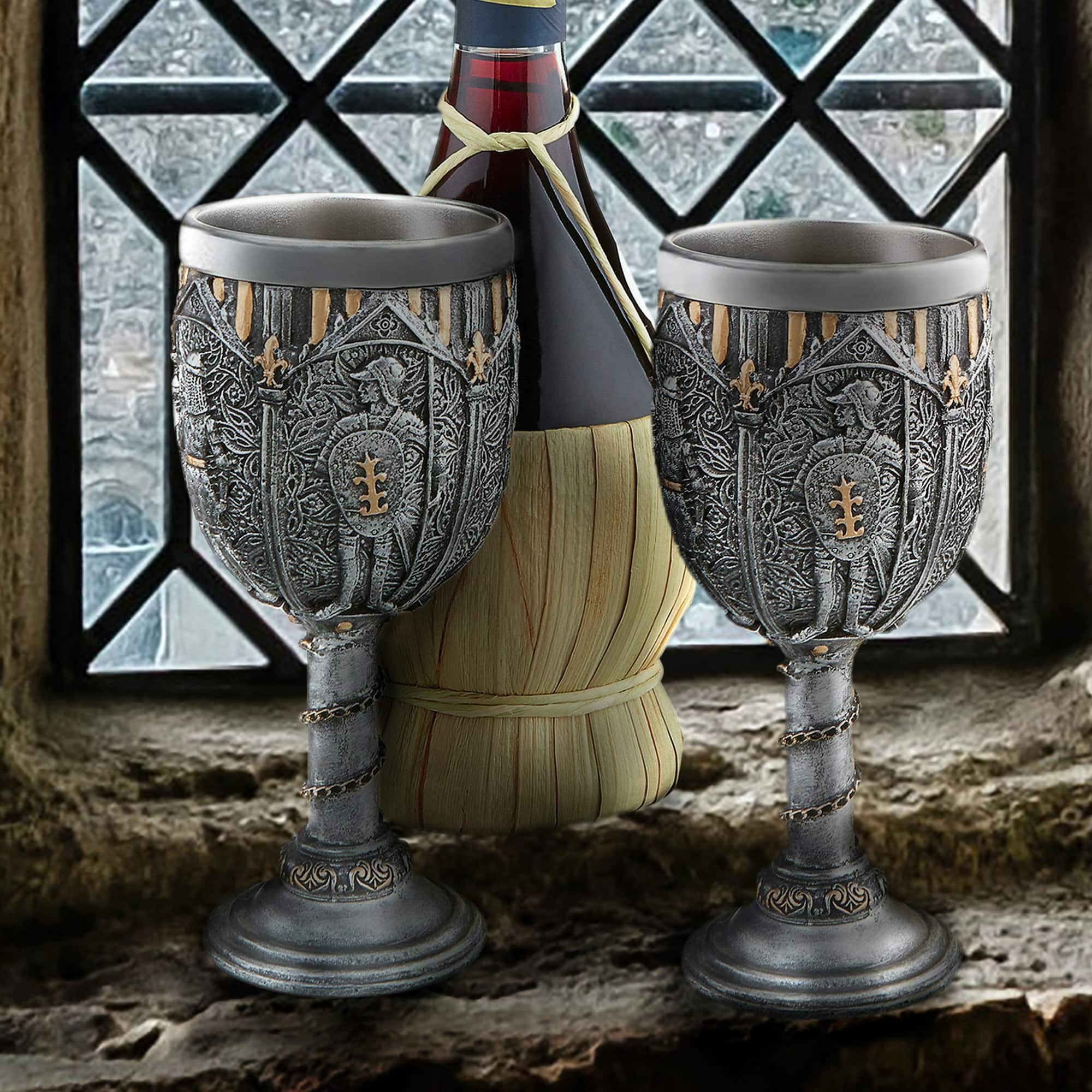Legion of the King&#x27;s Knights Royal Gothic Goblet: Set of Two