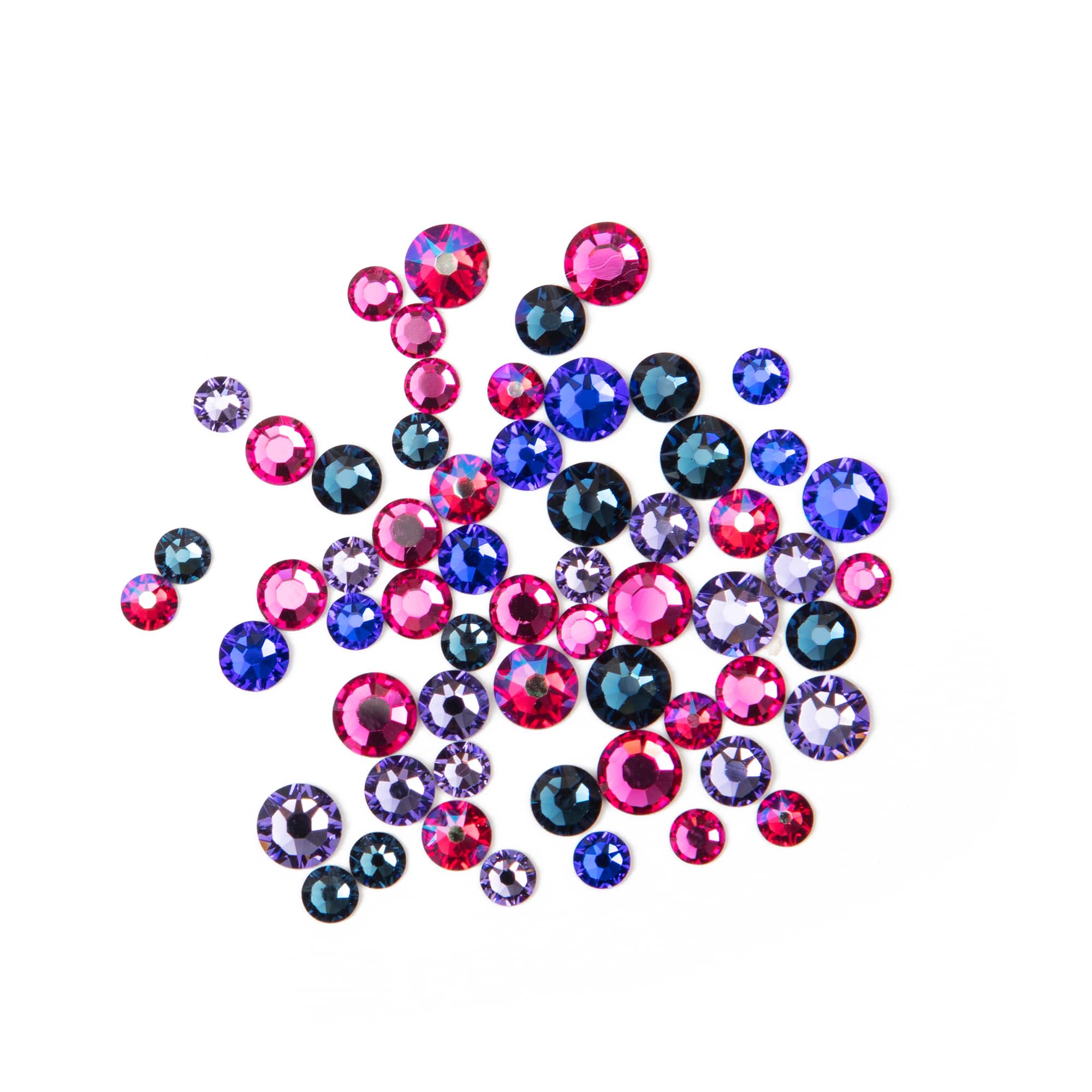 Round Flatback Austrian Crystals Mix by Bead Landing&#x2122;, 60ct.