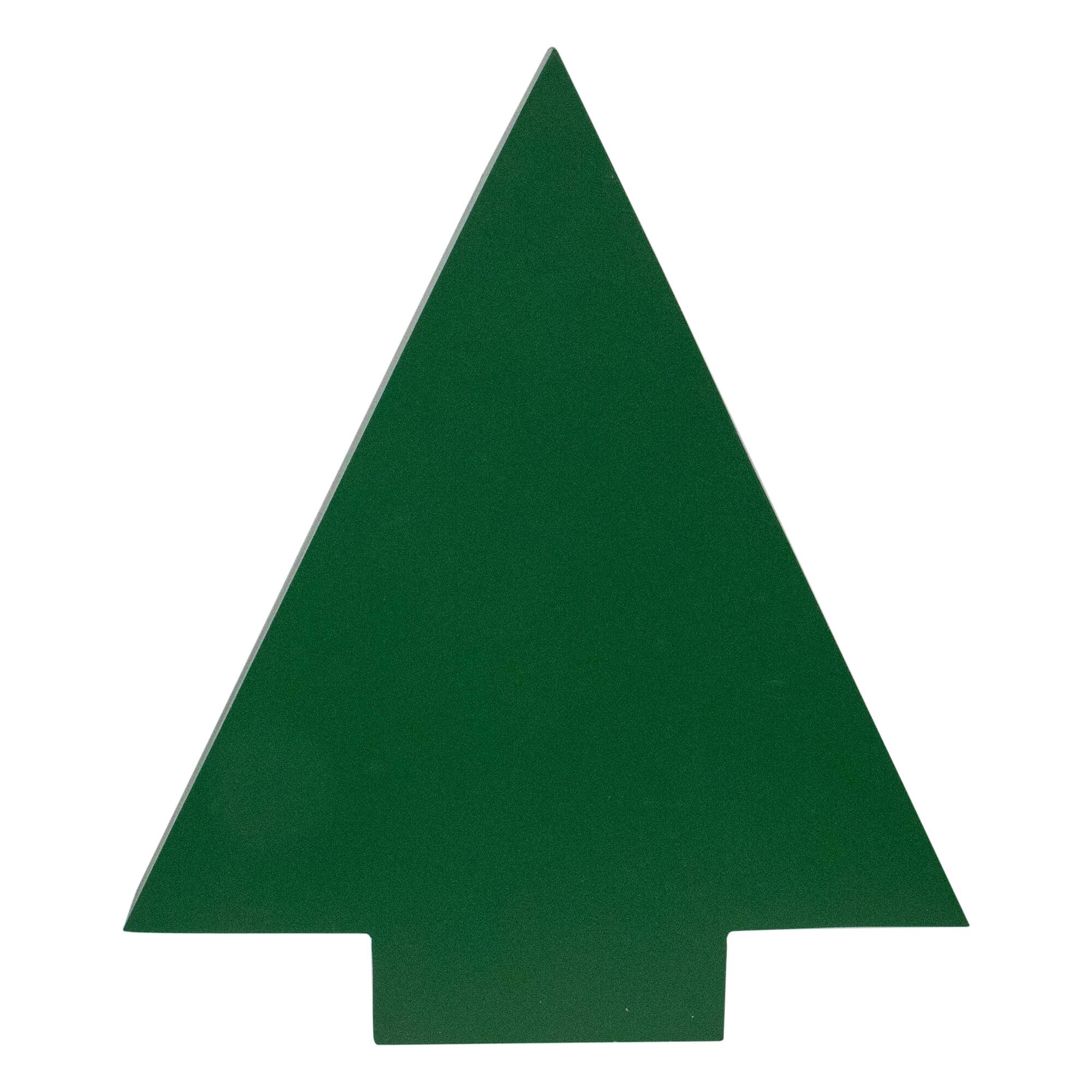 15" Green Tree Shaped Christmas Advent Calendar Decoration