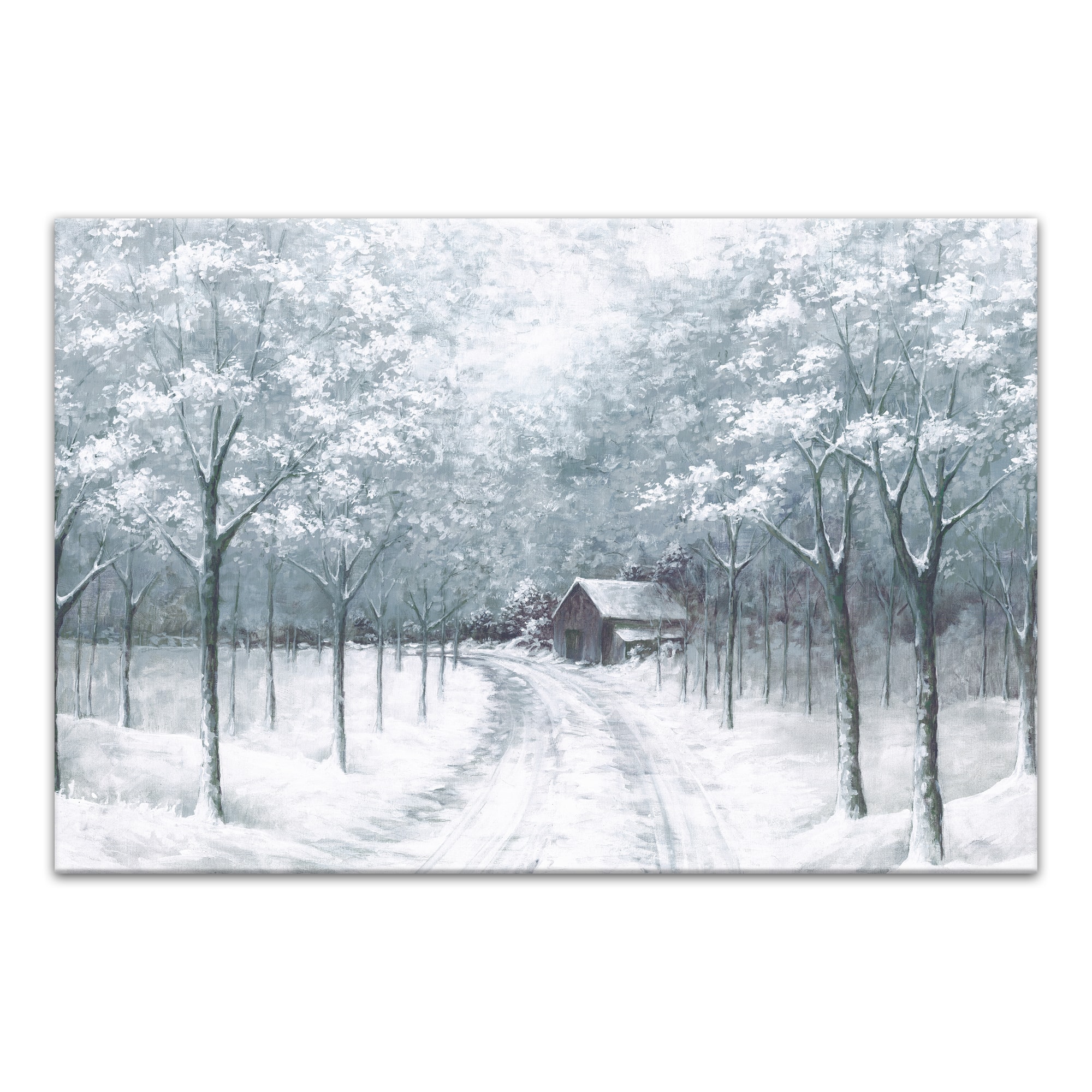 Winter Forest Path II Canvas Wall Art