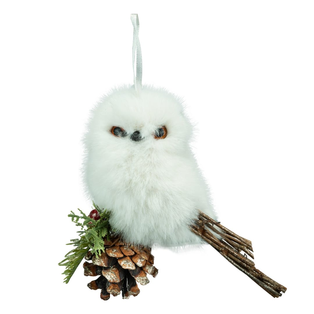 5&#x22; White Owl Ornament by Ashland&#xAE;