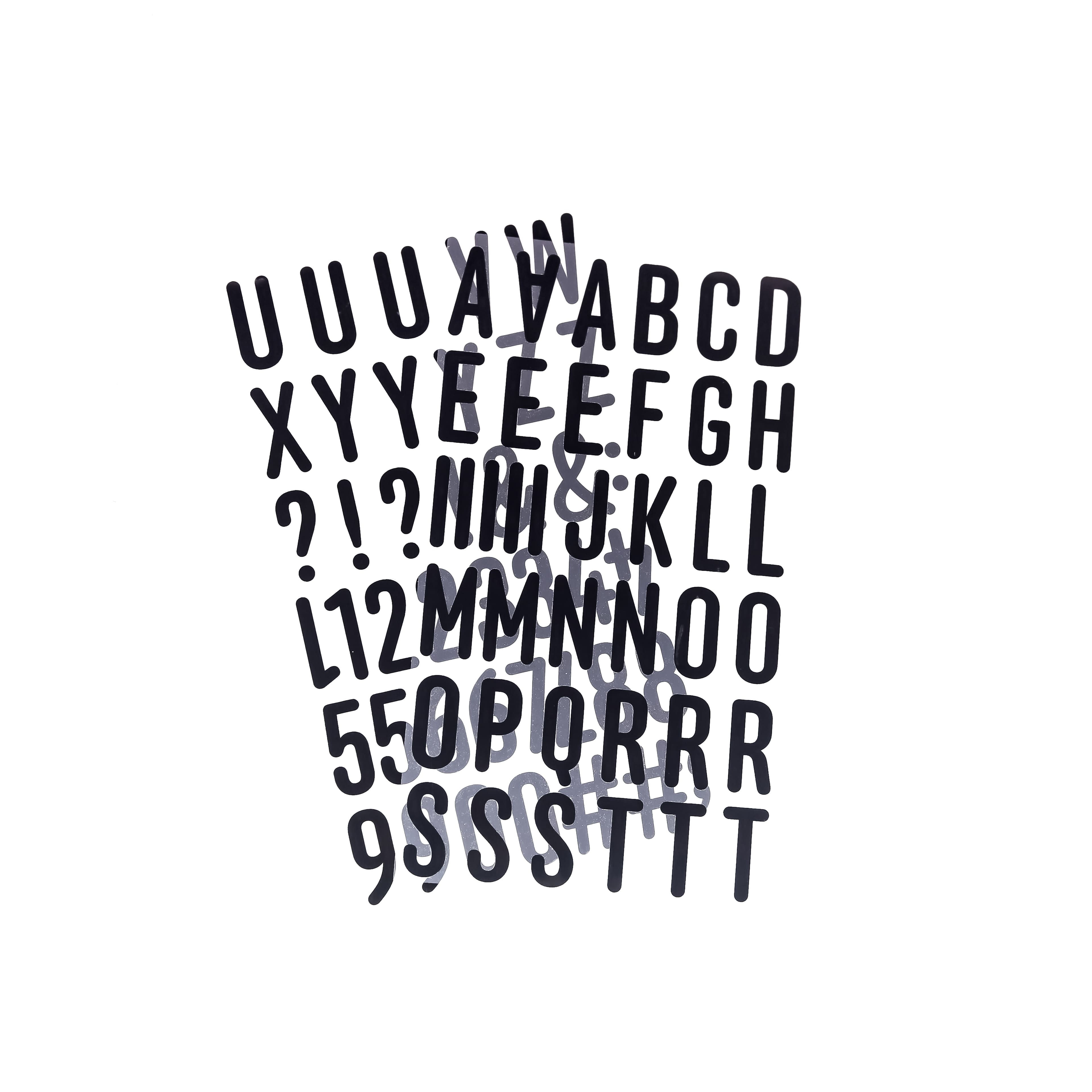 1.5" Black Anchor Letters Iron-On Transfers by Make Market®