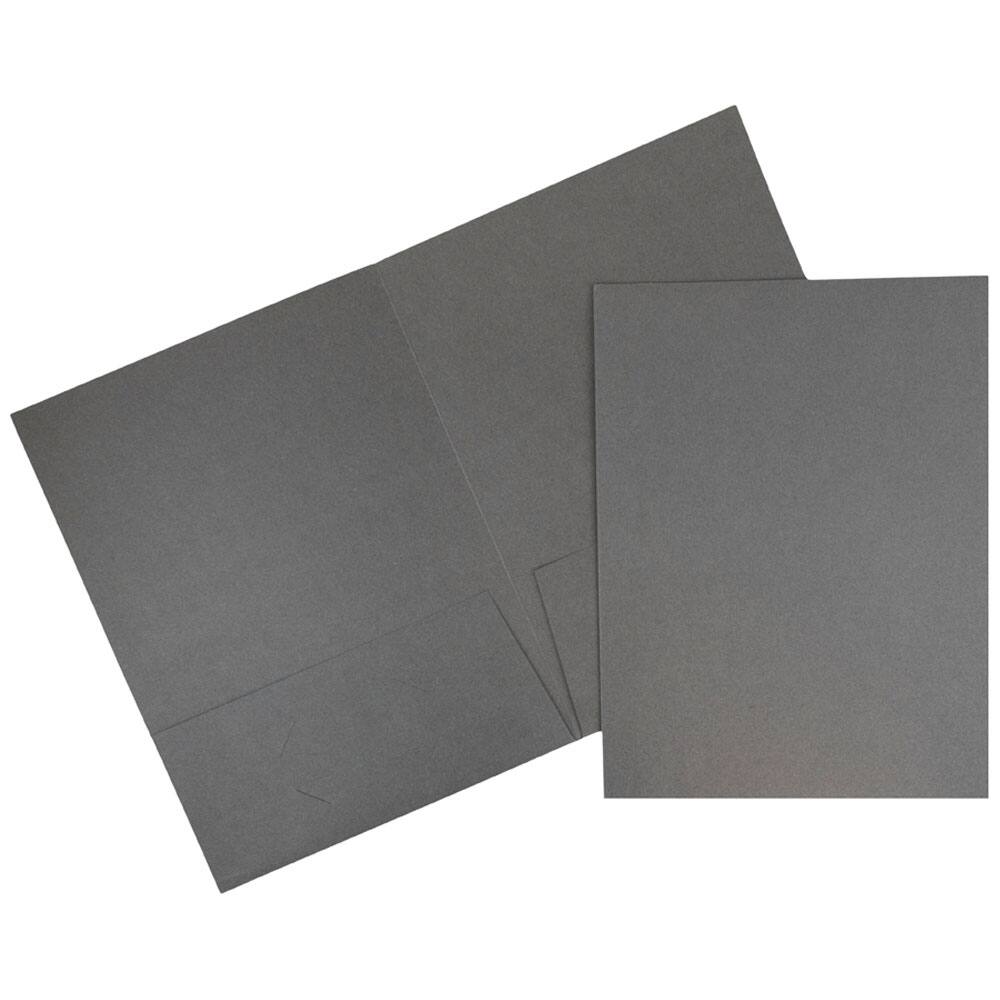JAM Paper 2-Pocket Textured Linen Business Folders, 100ct.