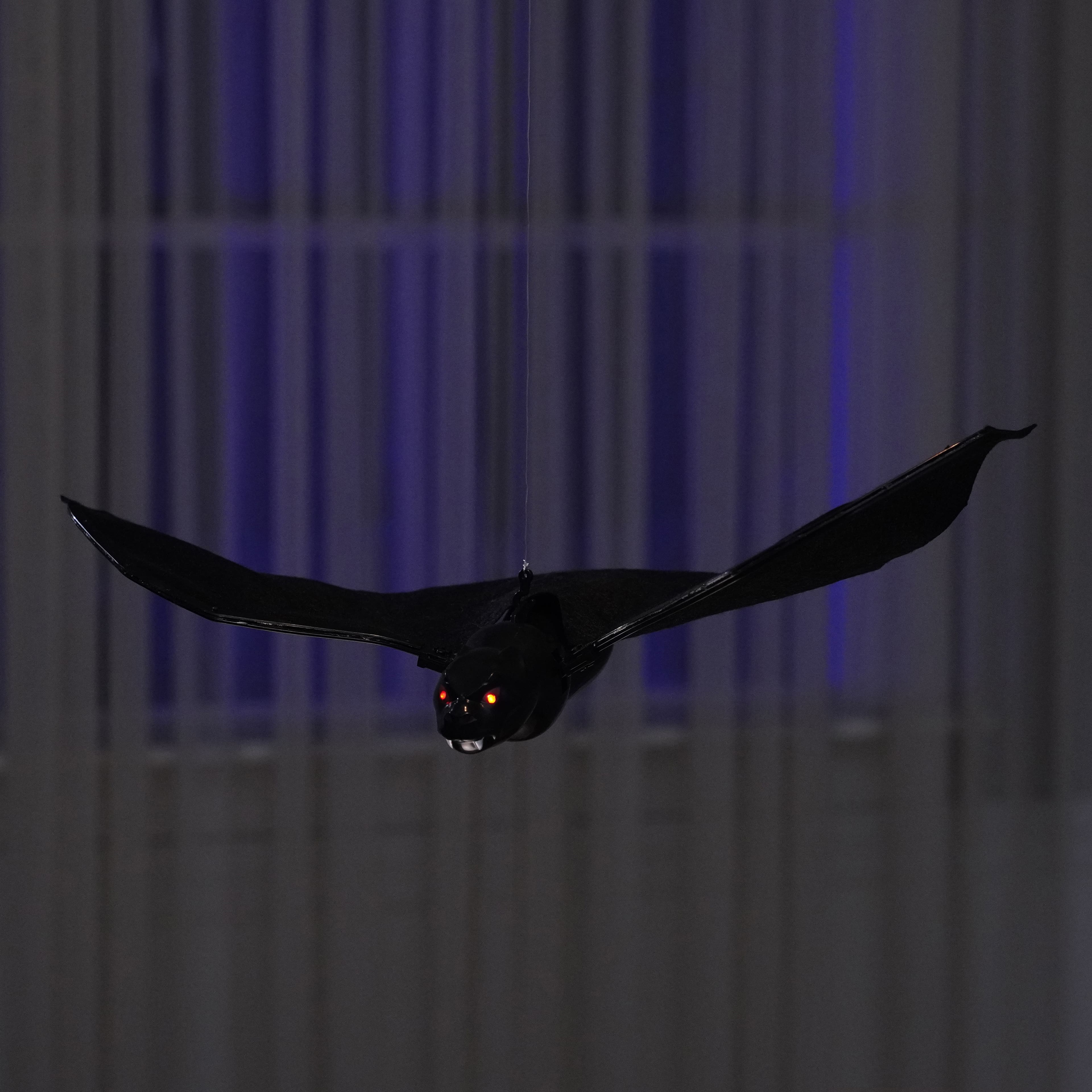11.5&#x22; LED Black Animated Fly-Around Bat by Ashland&#xAE;