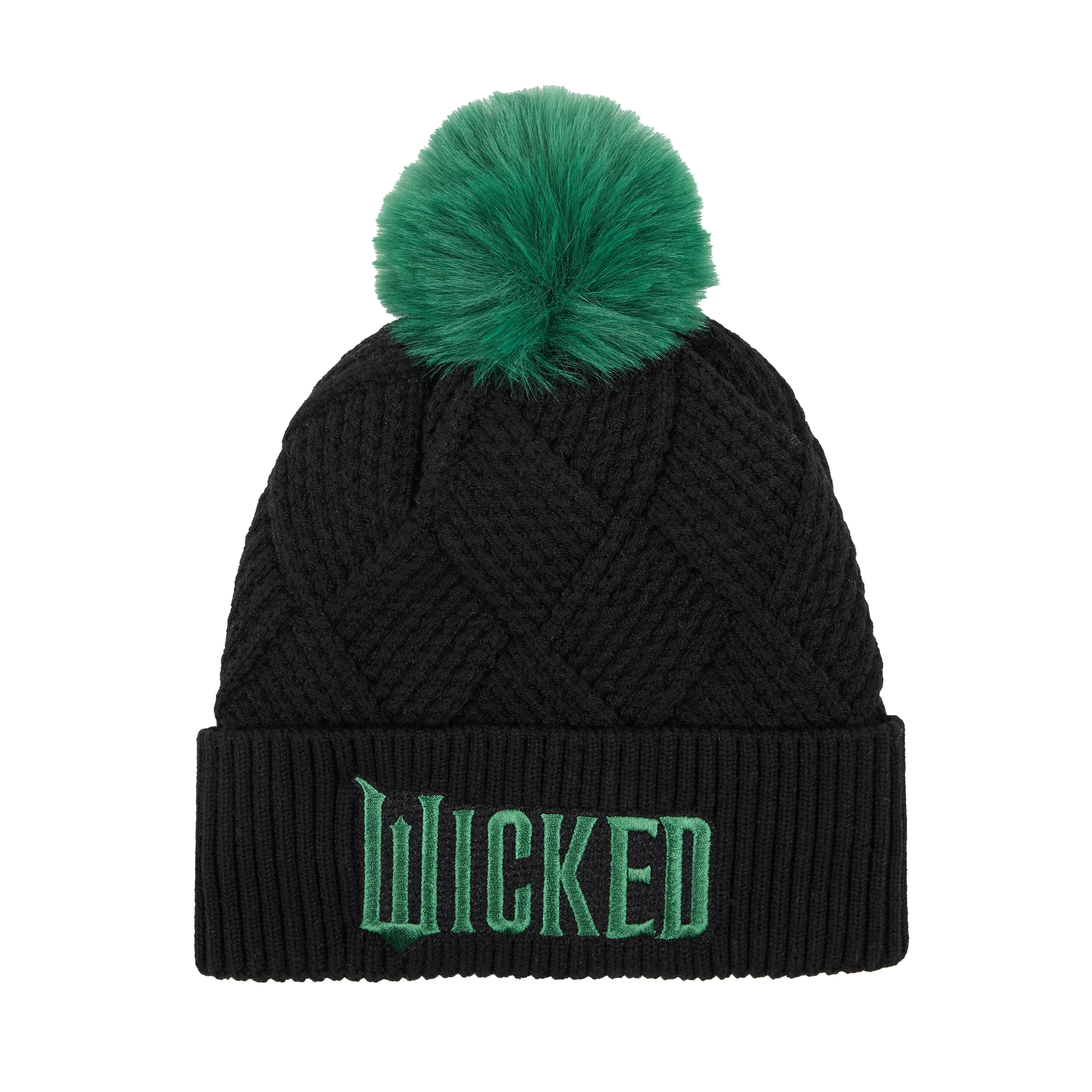 Black &#x26; Green Wicked Beanie