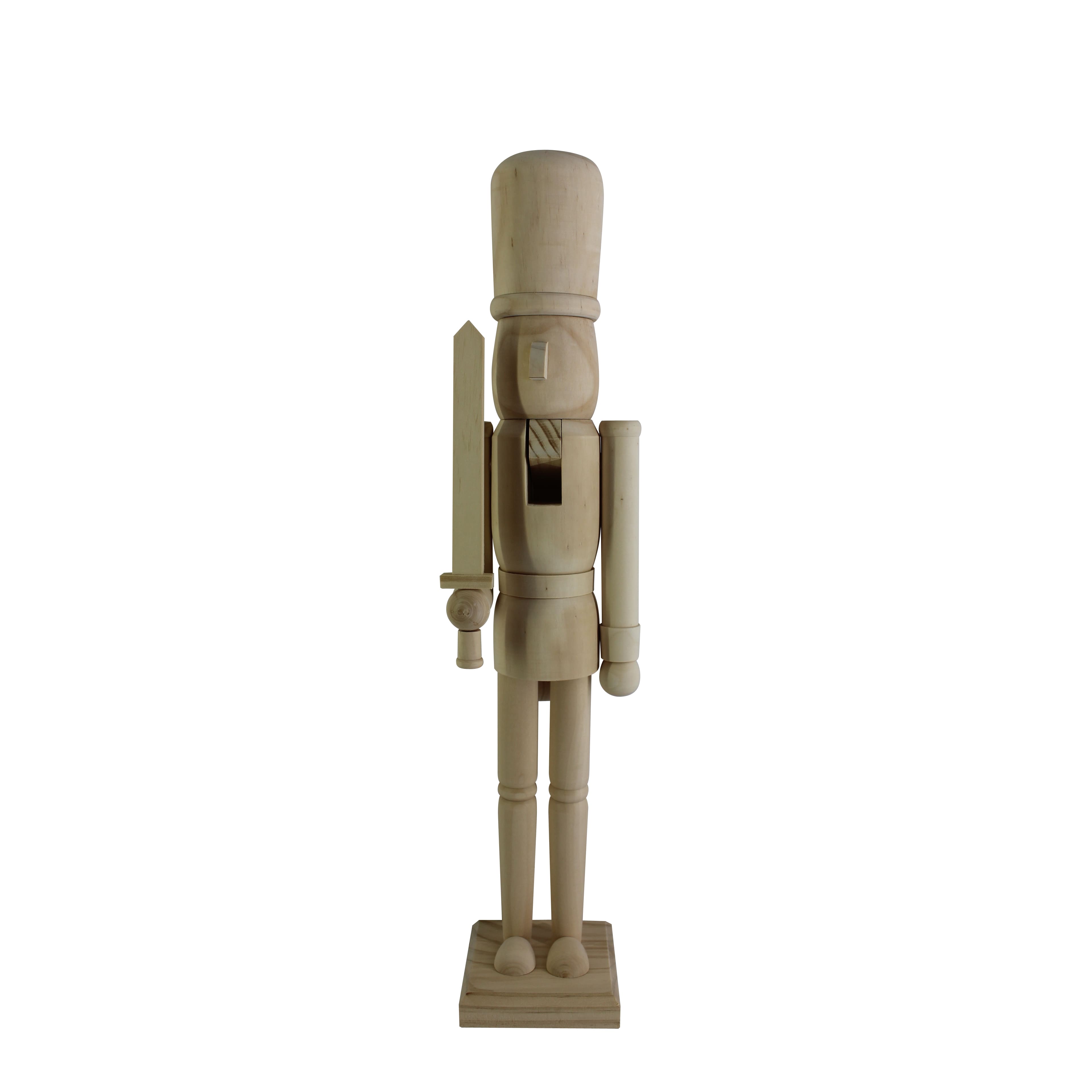 24&#x22; Soldier with Sword DIY Pinewood Nutcracker by Make Market&#xAE;