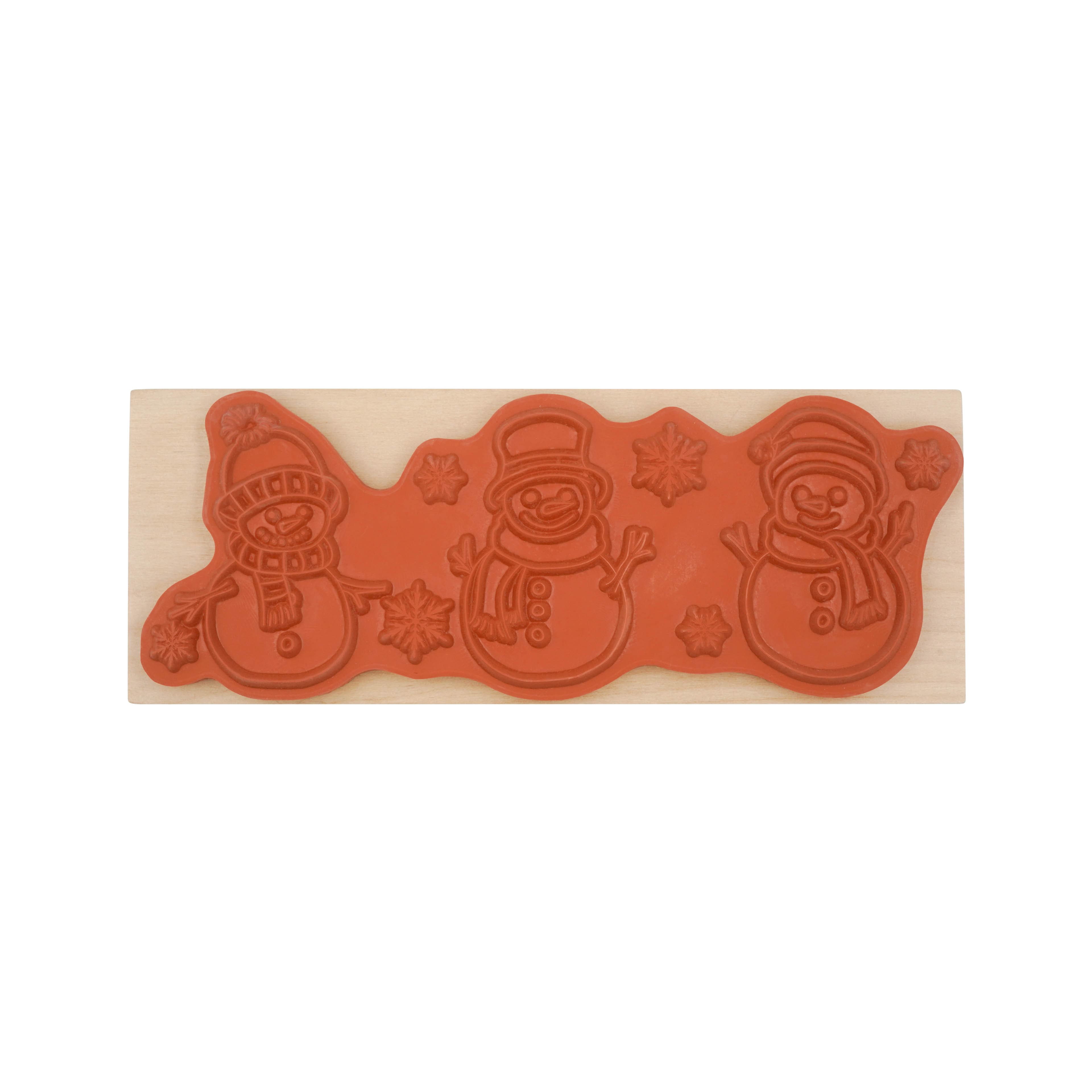 Christmas Snowmen Wood Stamp by Recollections&#x2122;