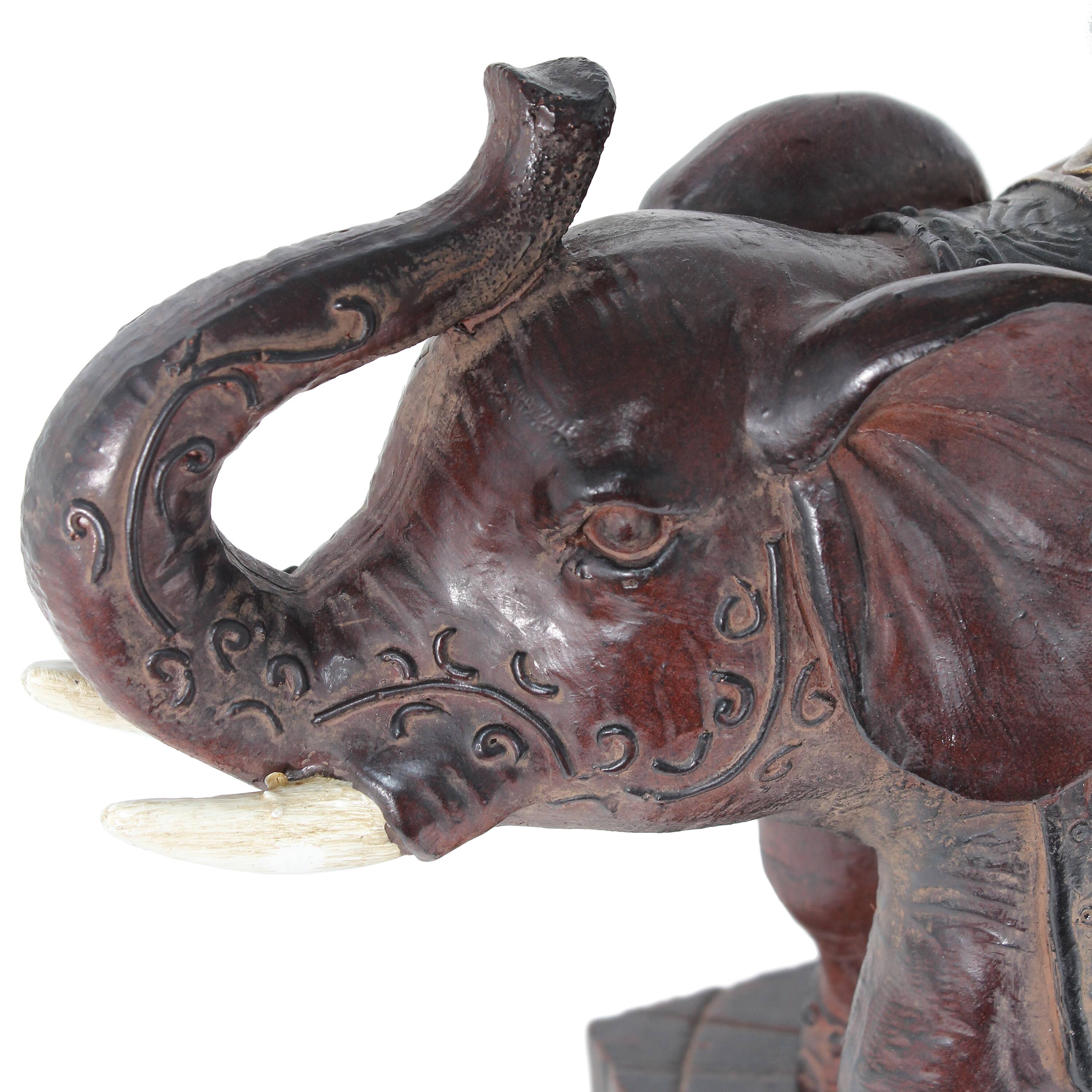 Lalia Home 20.5&#x22; Elephant Table Lamp with Fabric Shade