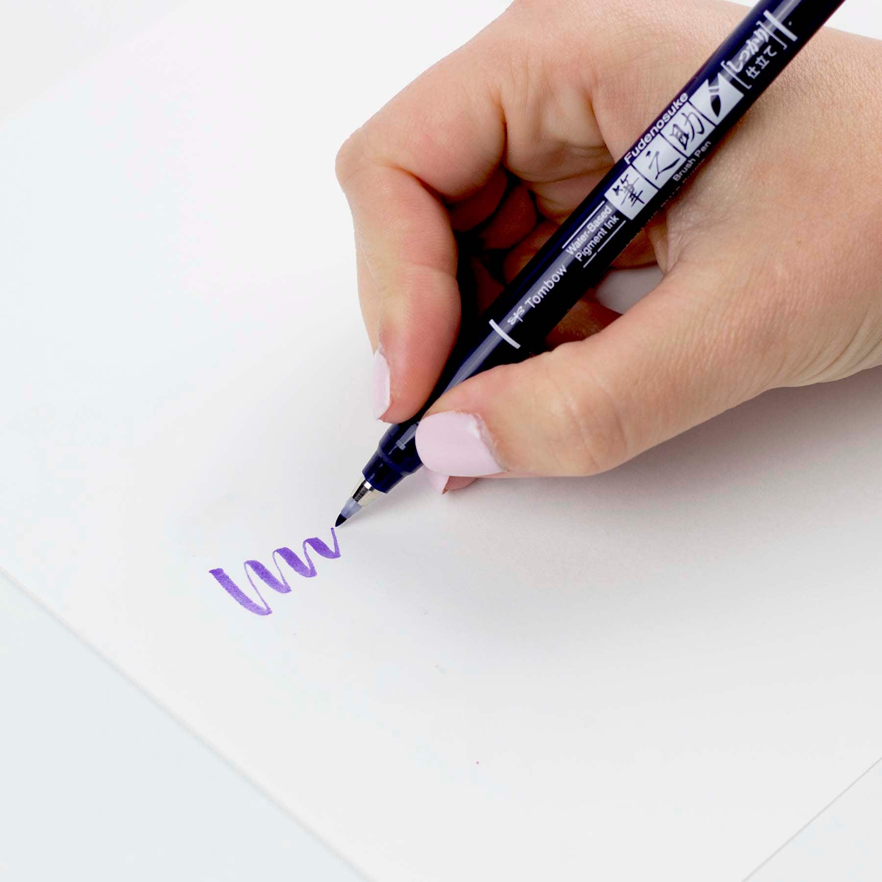 12 Pack: Tombow Fudenosuke Hard Tip Brush Pen