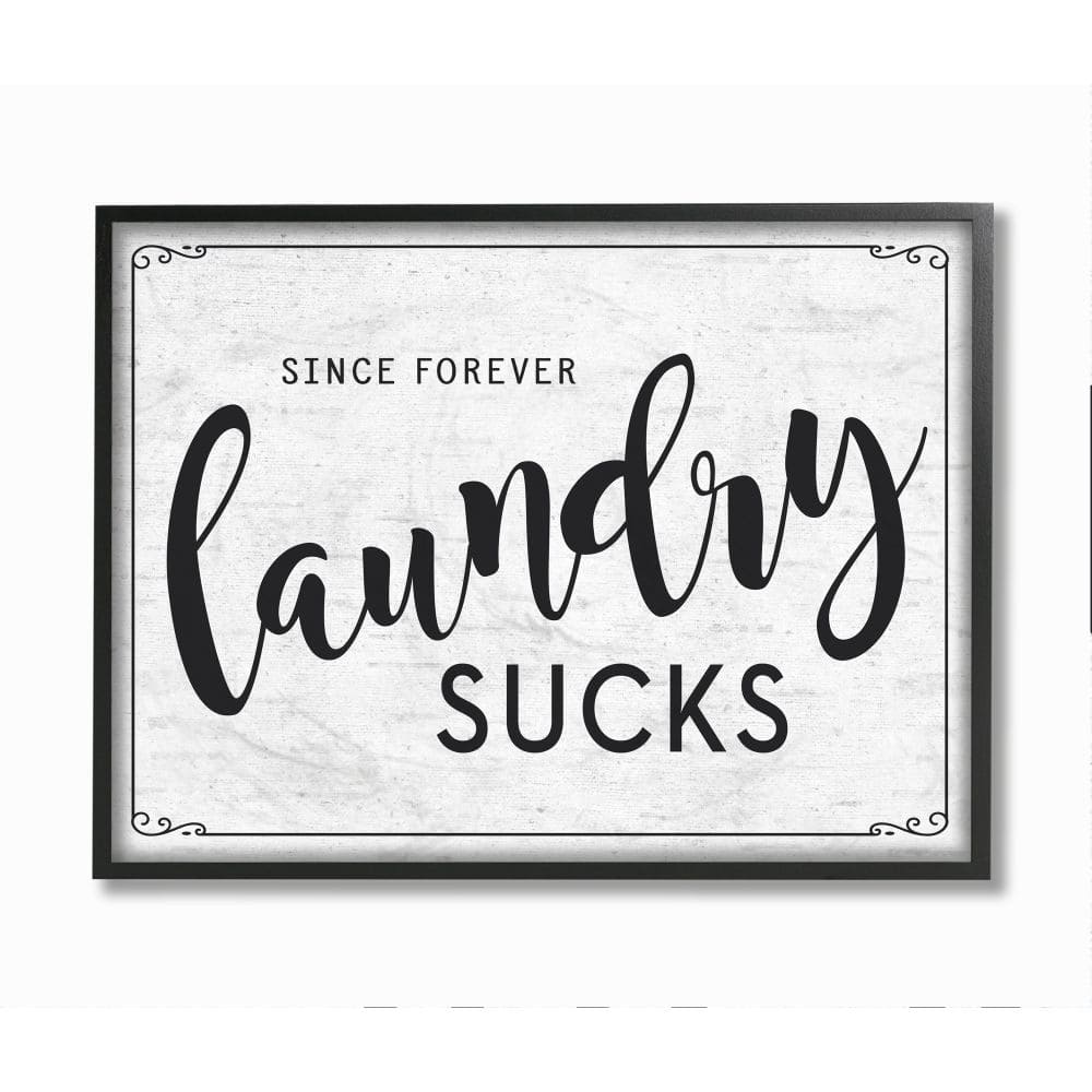 Stupell Industries Sassy Laundry Room Sign Funny Family Humor Framed Wall Art 