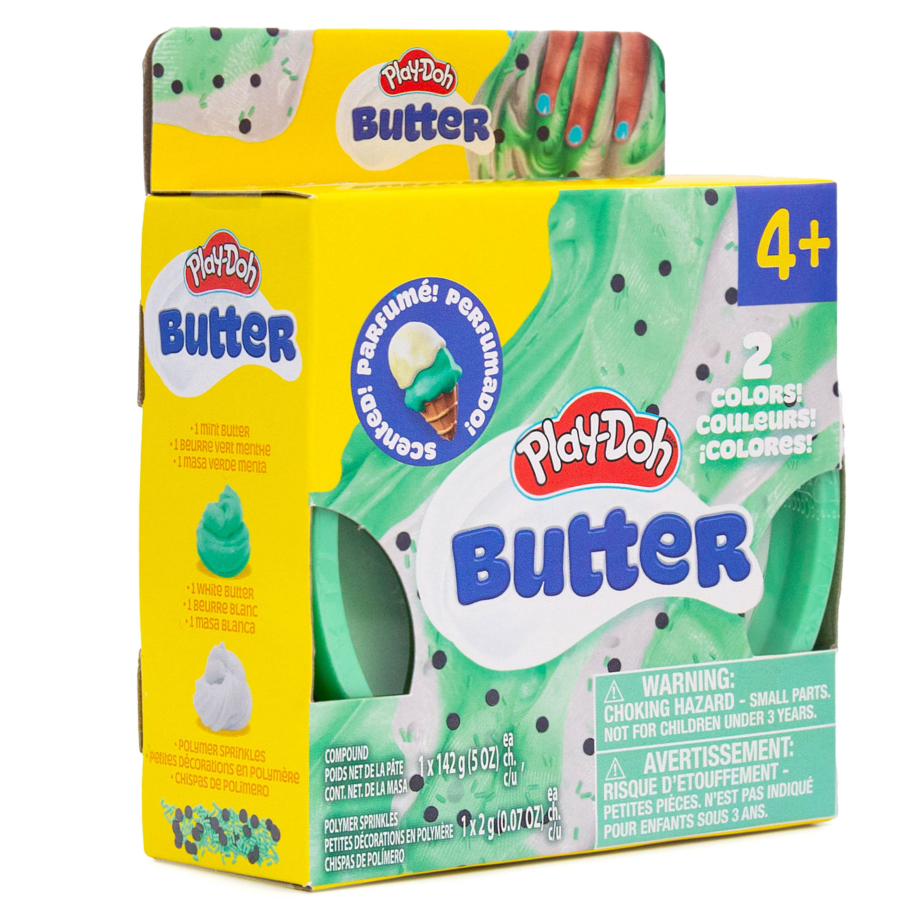 Play-Doh Green &#x26; White Mint Chocolate Chip Scented Butter Compound