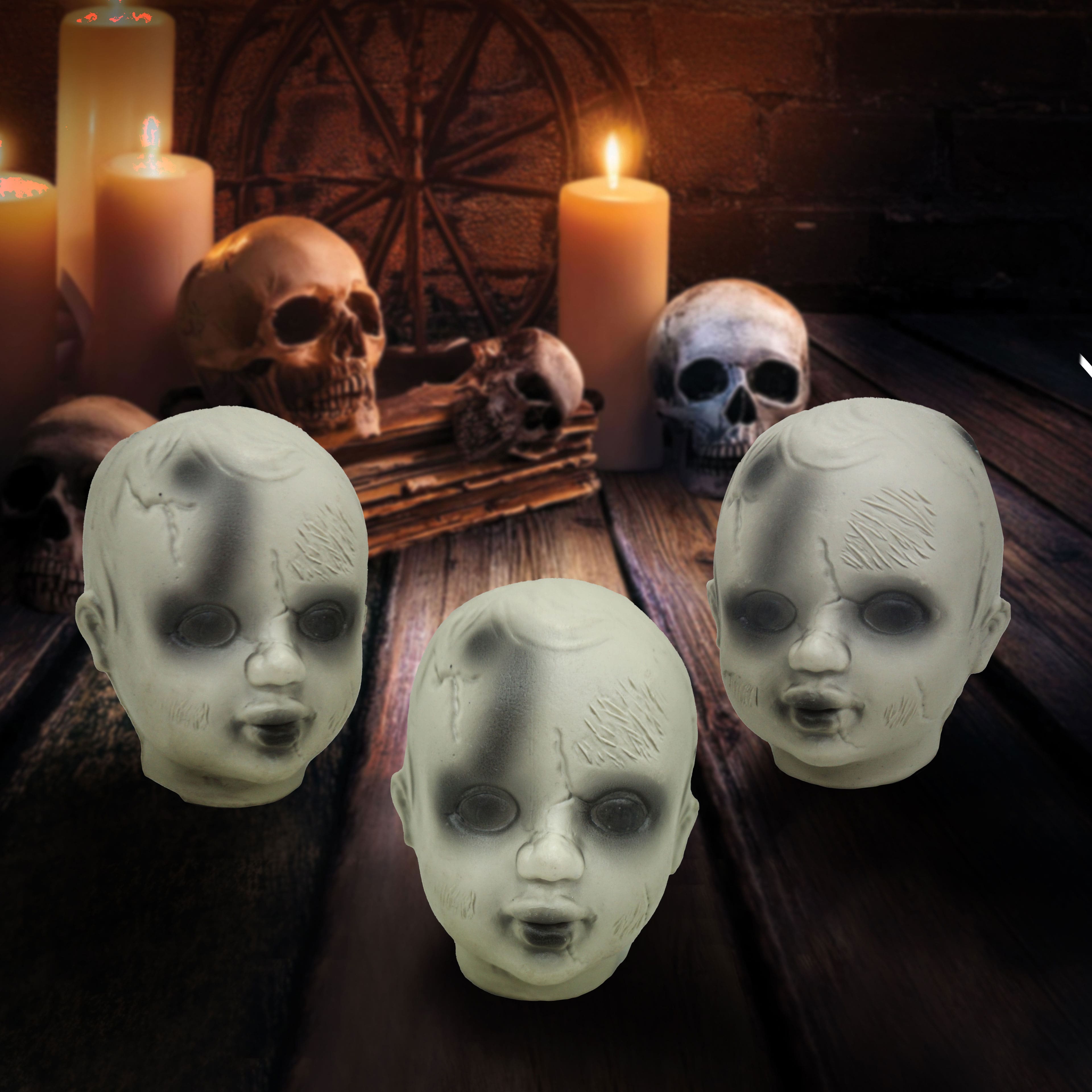 4&#x22; Doll Heads, 3ct. by Ashland&#xAE;
