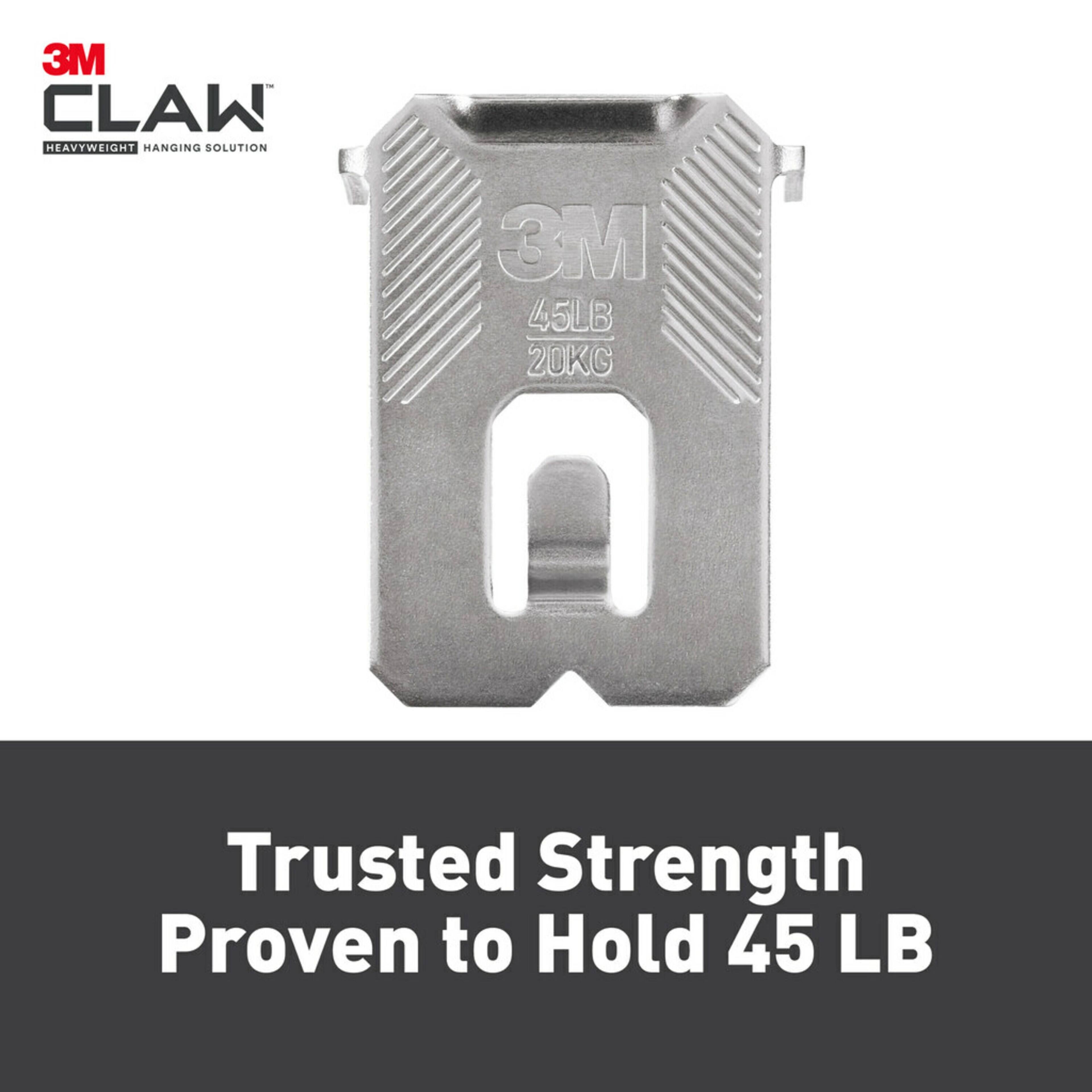 3M CLAW™ 45lb. Drywall Picture Hangers, 3ct.