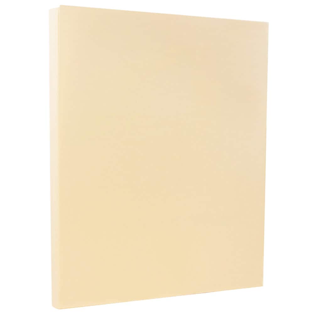 JAM Paper 8.5'' x 11'' 67lb. Vellum Bristol Cardstock, 50 Sheets