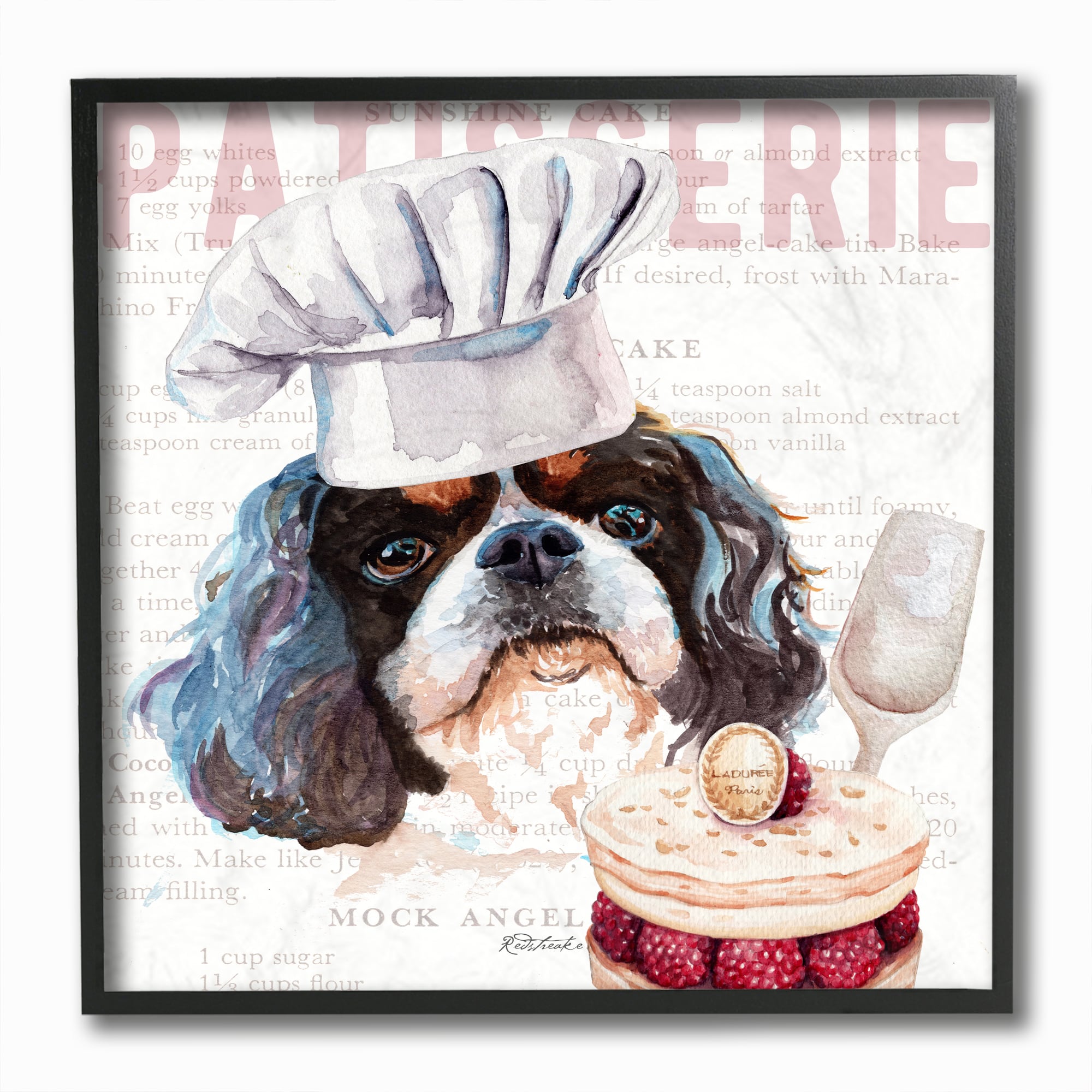 Stupell Industries Shih Tzu Dog Kitchen Bakery Pet Watercolor Painting, 12&#x22; x 12&#x22;
