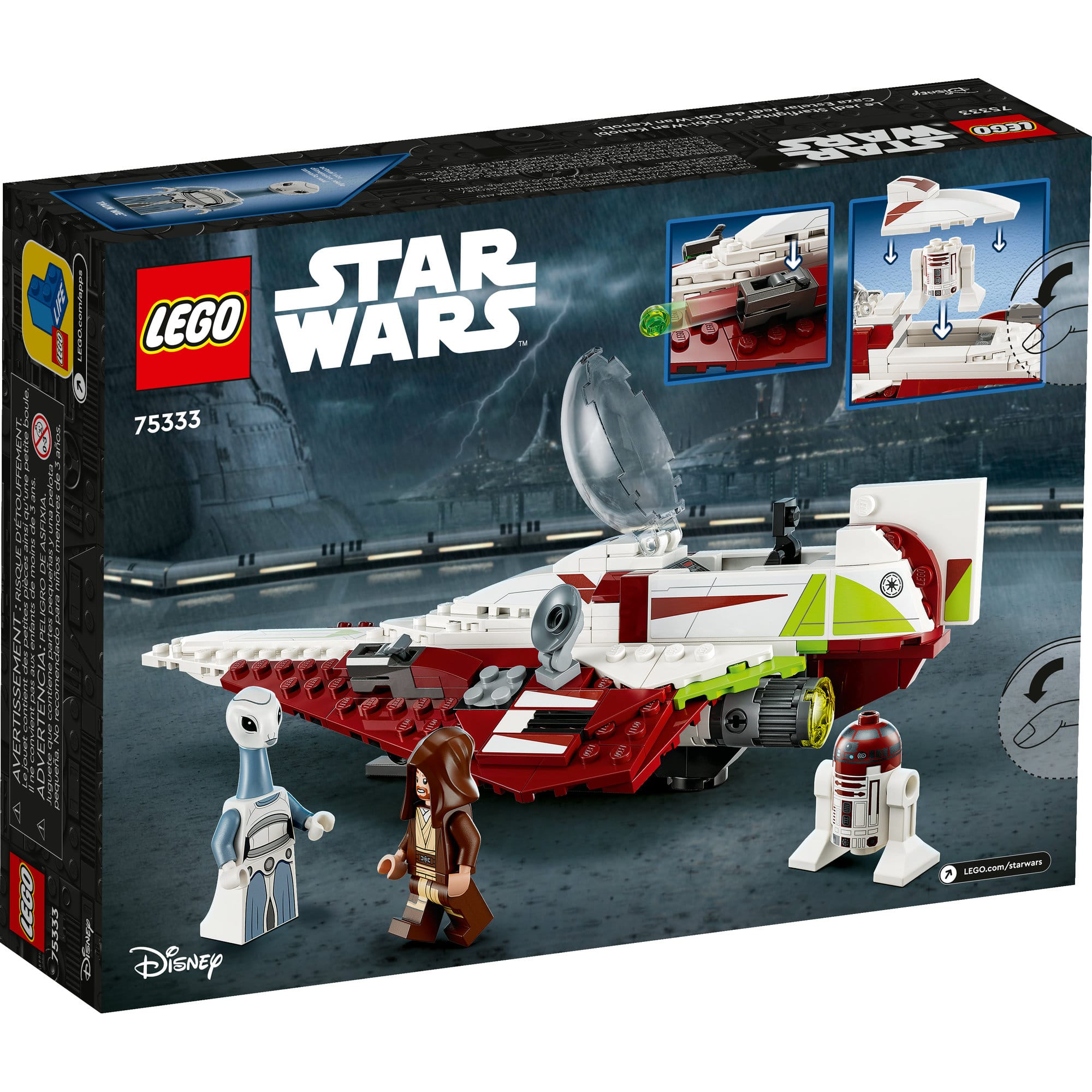 LEGO&#xAE; Star Wars&#x2122; Obi-Wan Kenobi&#x2019;s Jedi Starfighter&#x2122; 75333 Building Kit (282 Pieces)