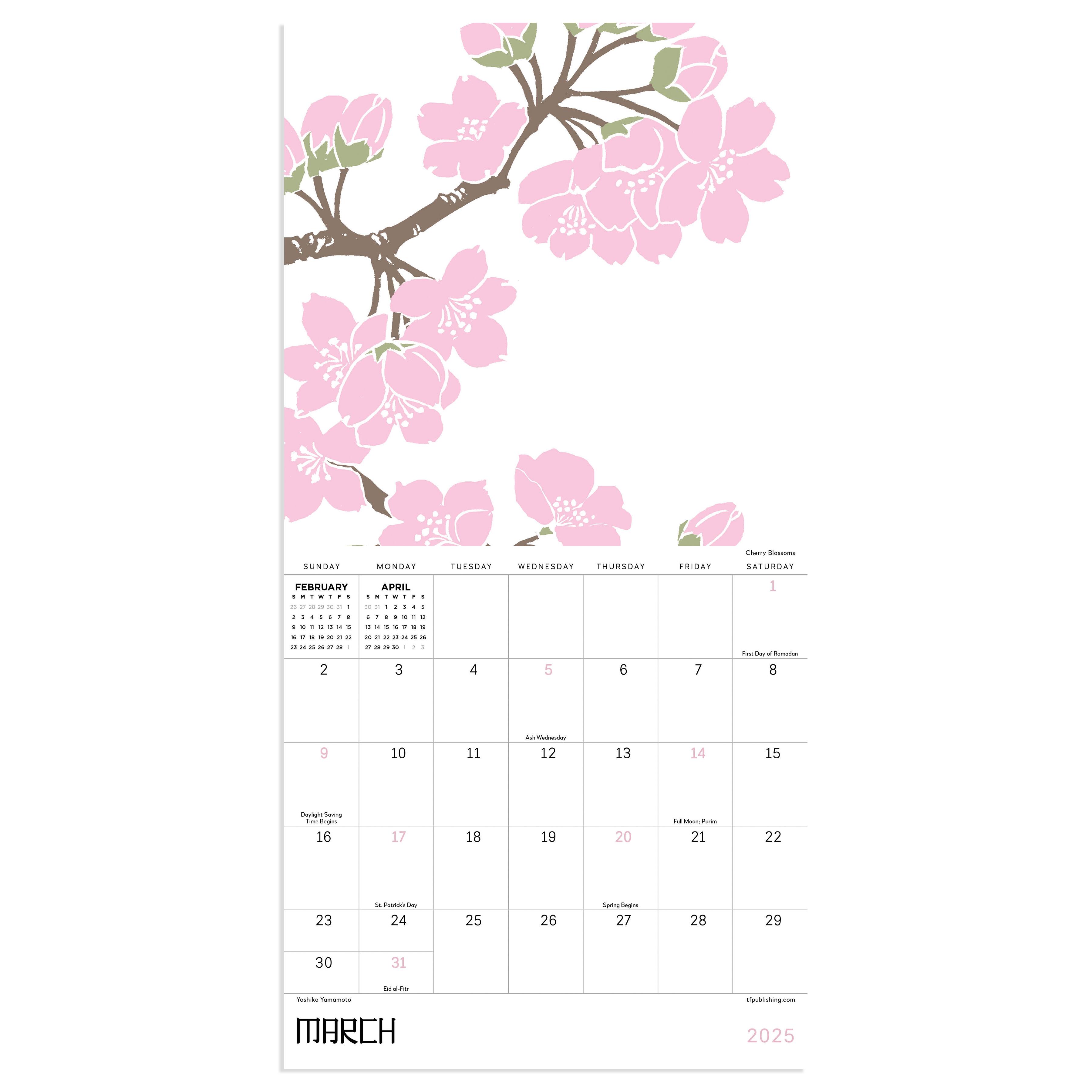 TF Publishing 2025 Flower Garden Mini Calendar