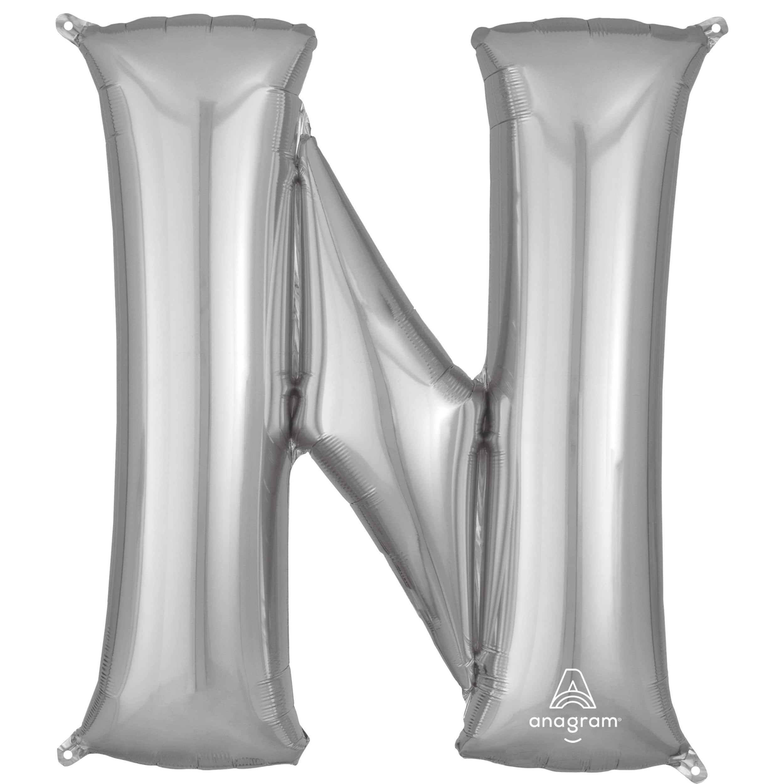 32&#x22; Silver Letter Foil Balloon