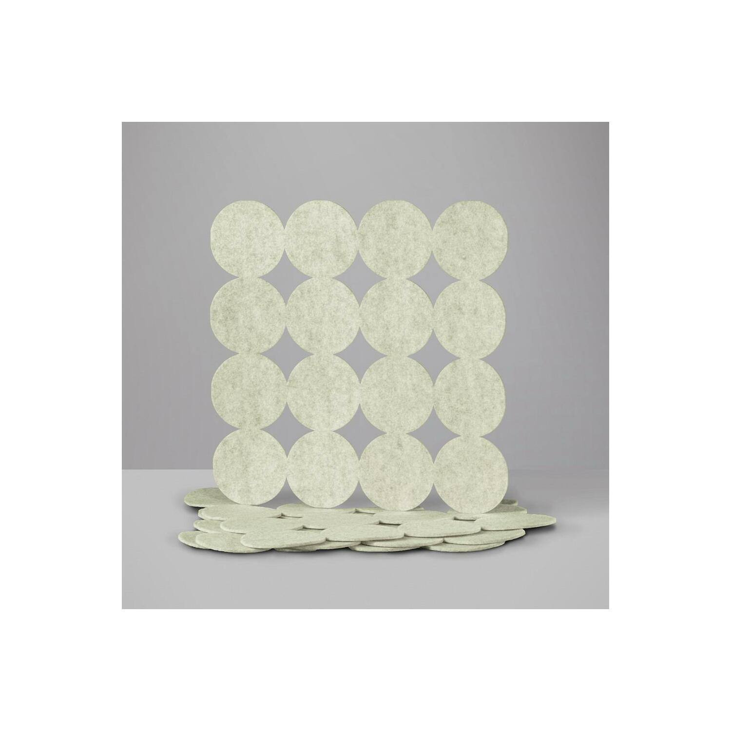 RoomMates Ivory Modern Circles Acoustical Peel & Stick Tiles