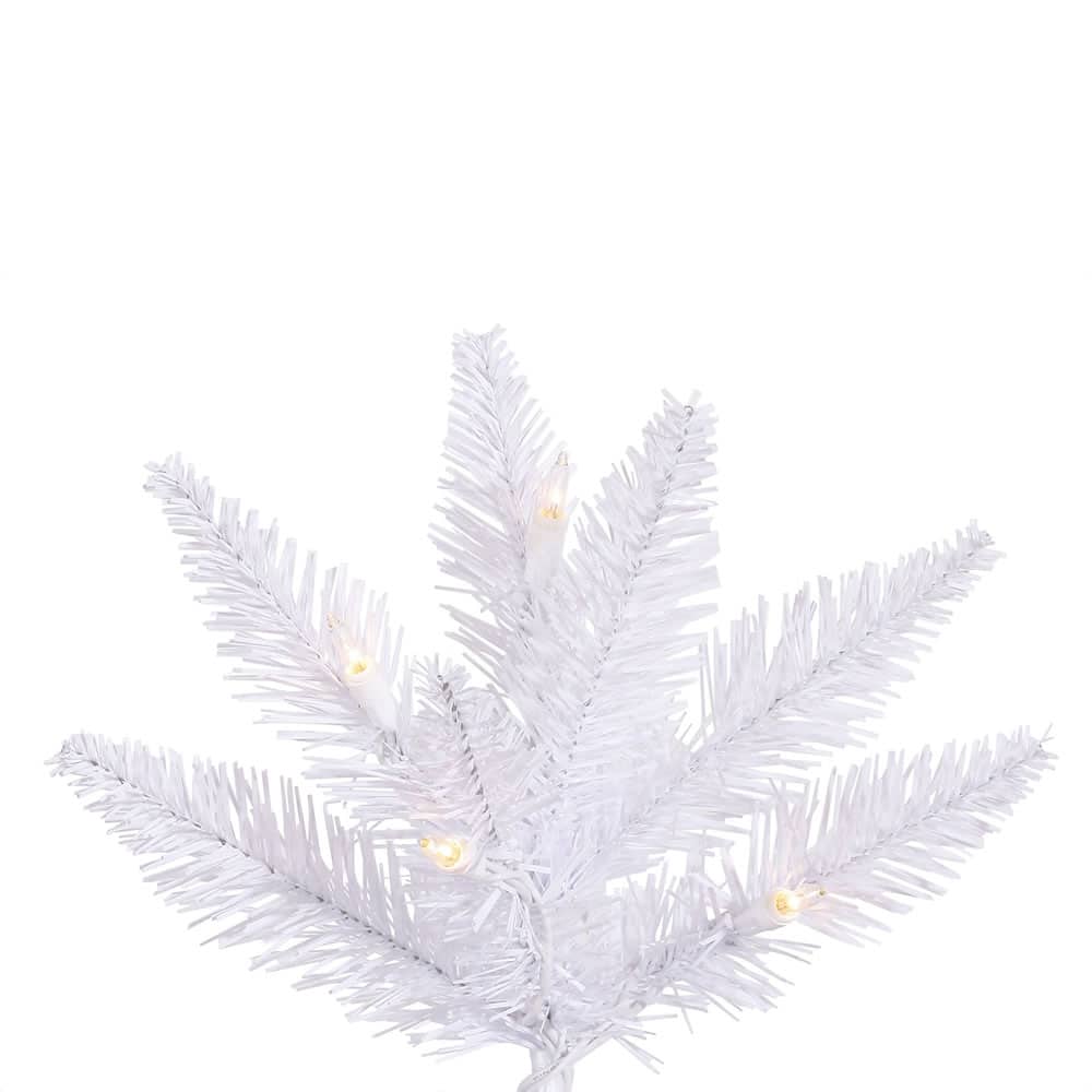 3ft. Pre-Lit White Fir Artificial Christmas Tree, Warm White LED Lights