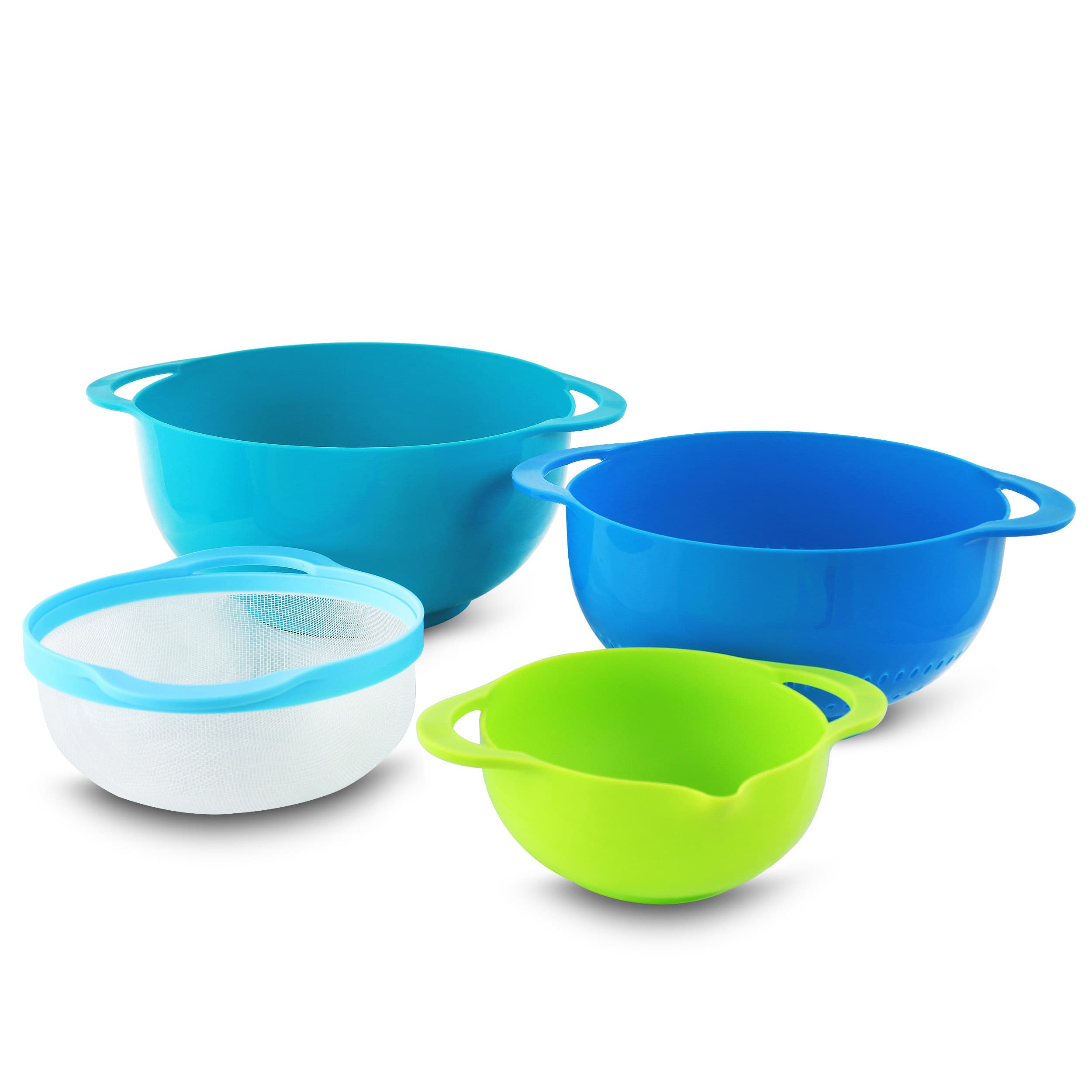 MegaChef Stackable Mixing Bowl &#x26; Measuring Cup Set