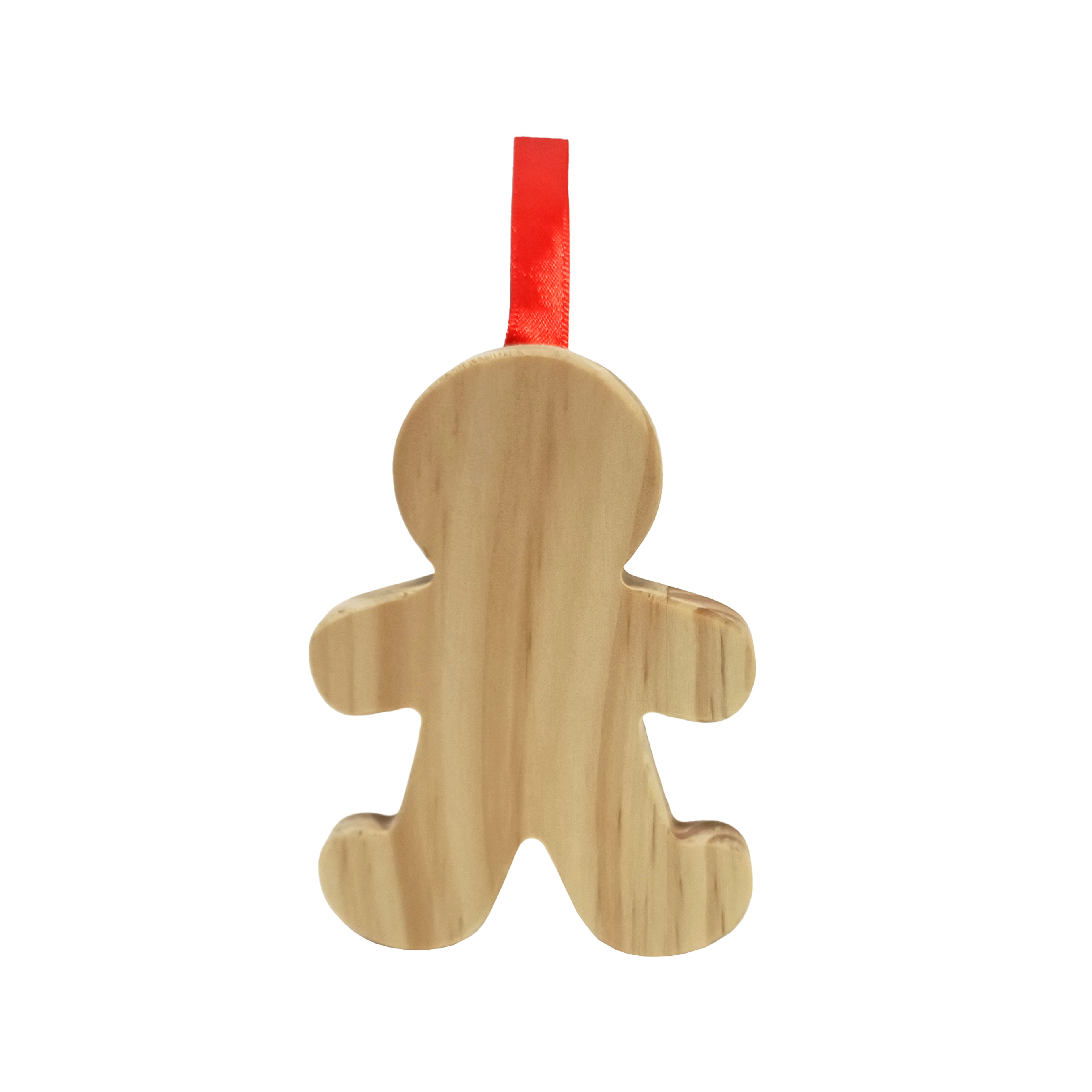 4&#x22; Gingerbread Cookie DIY Pinewood Ornament by Make Market&#xAE;