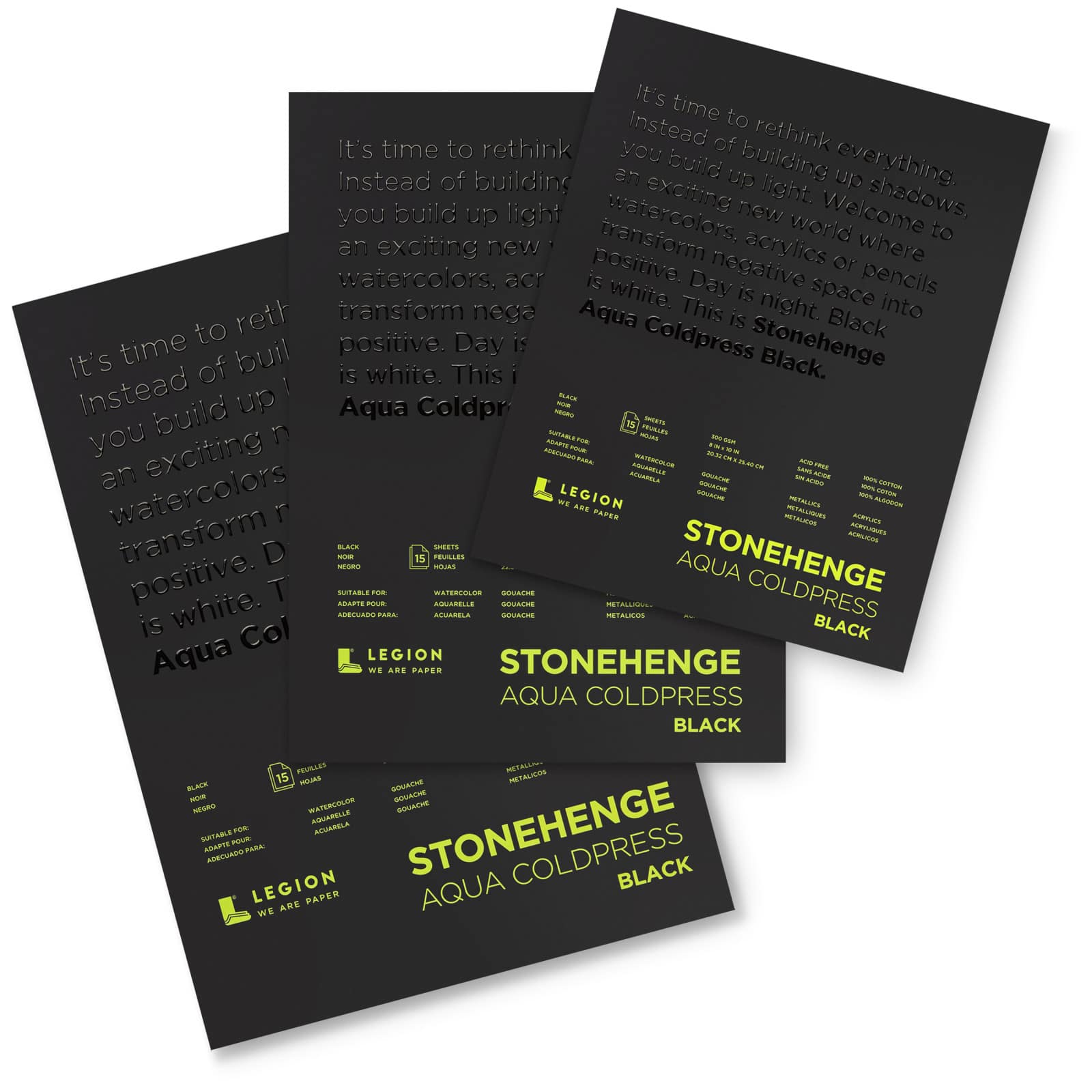 Legion Stonehenge Aqua Coldpress Black Pad