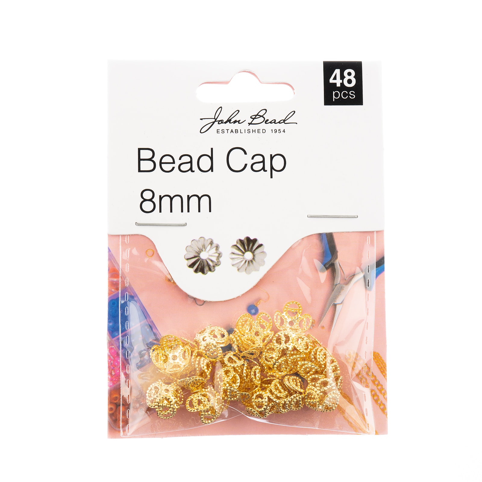 John Bead Must Have Findings 8mm Bead Caps