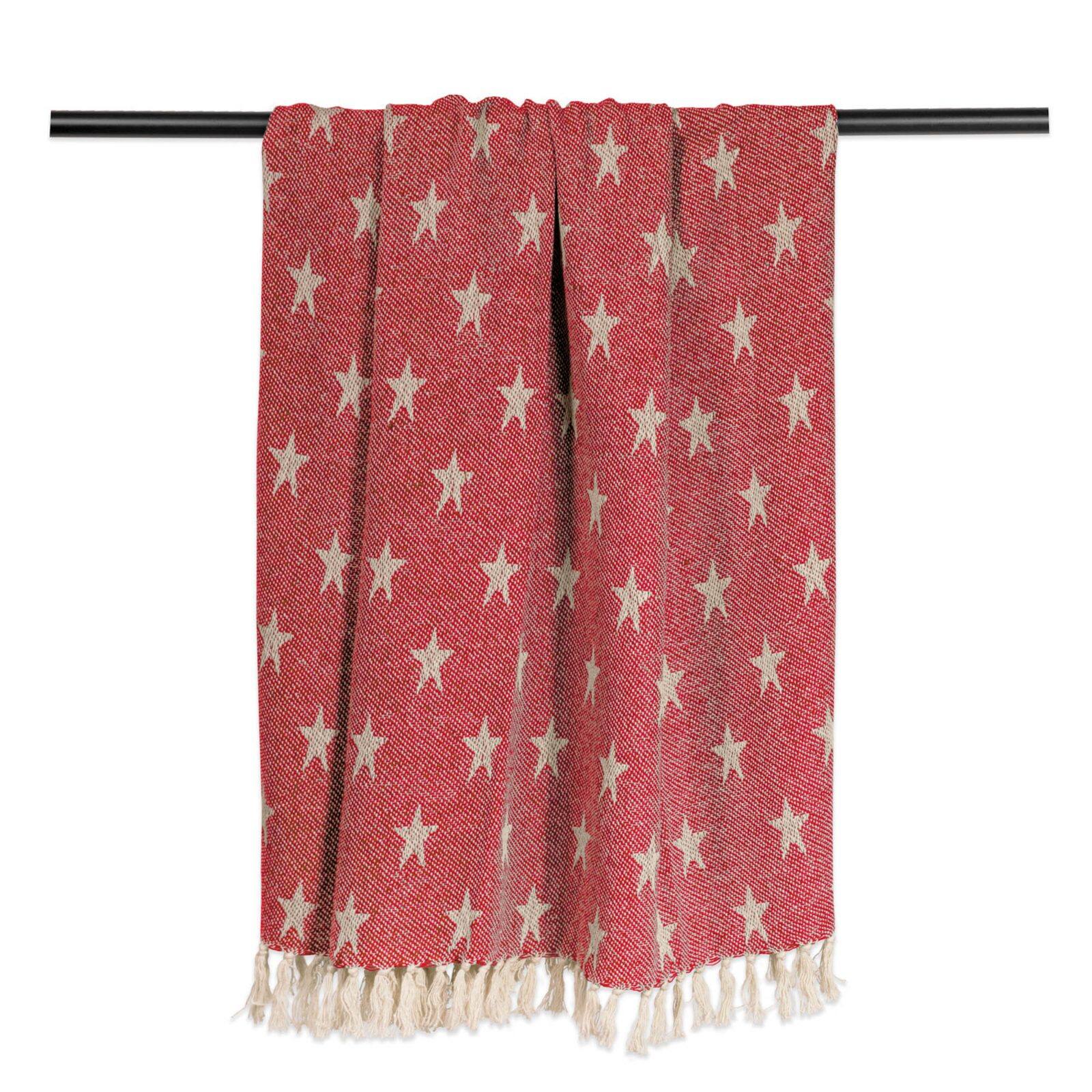 DII® Tango Red Stars Throw