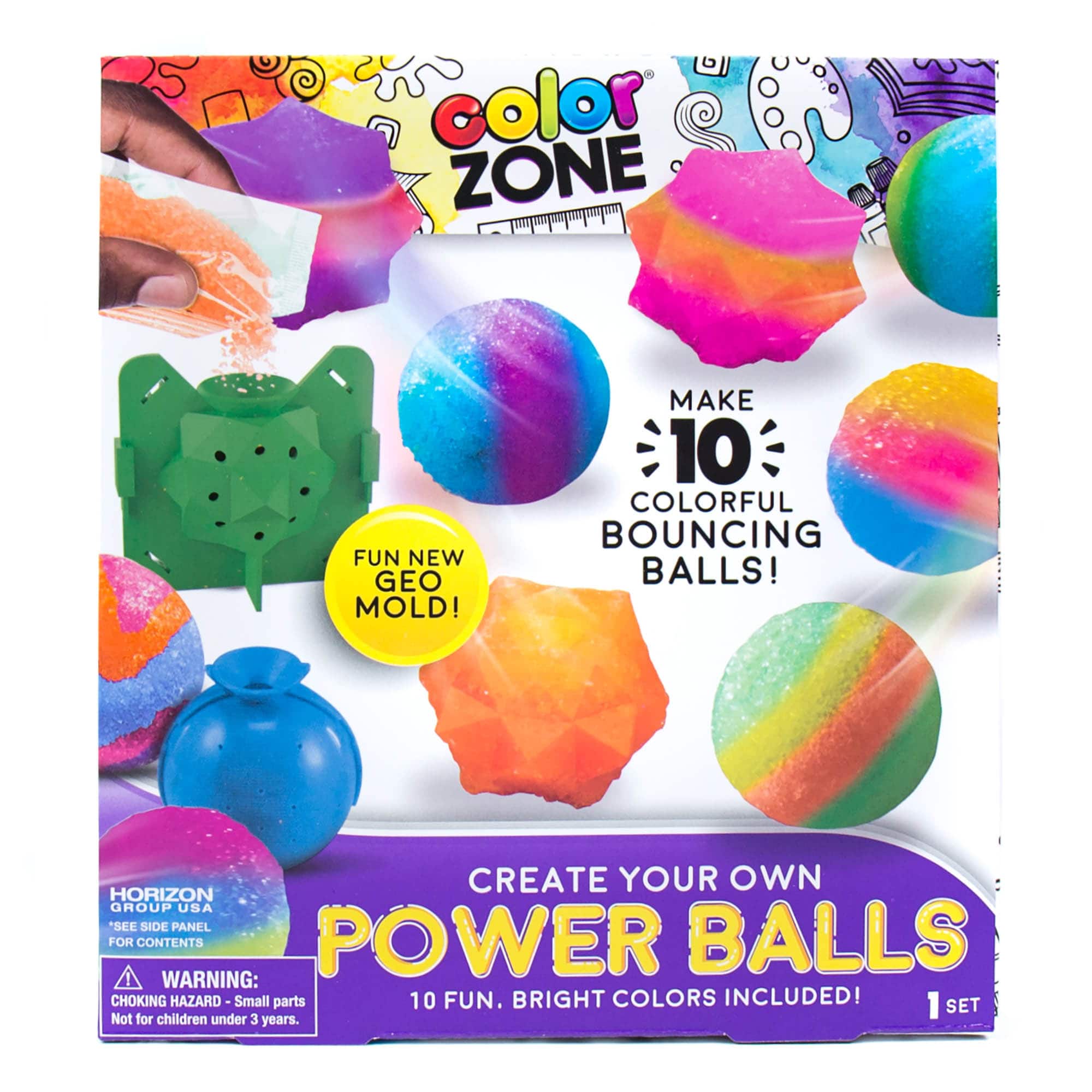 12 Crystal Light Up Bouncy Balls 3 Asst Colours 