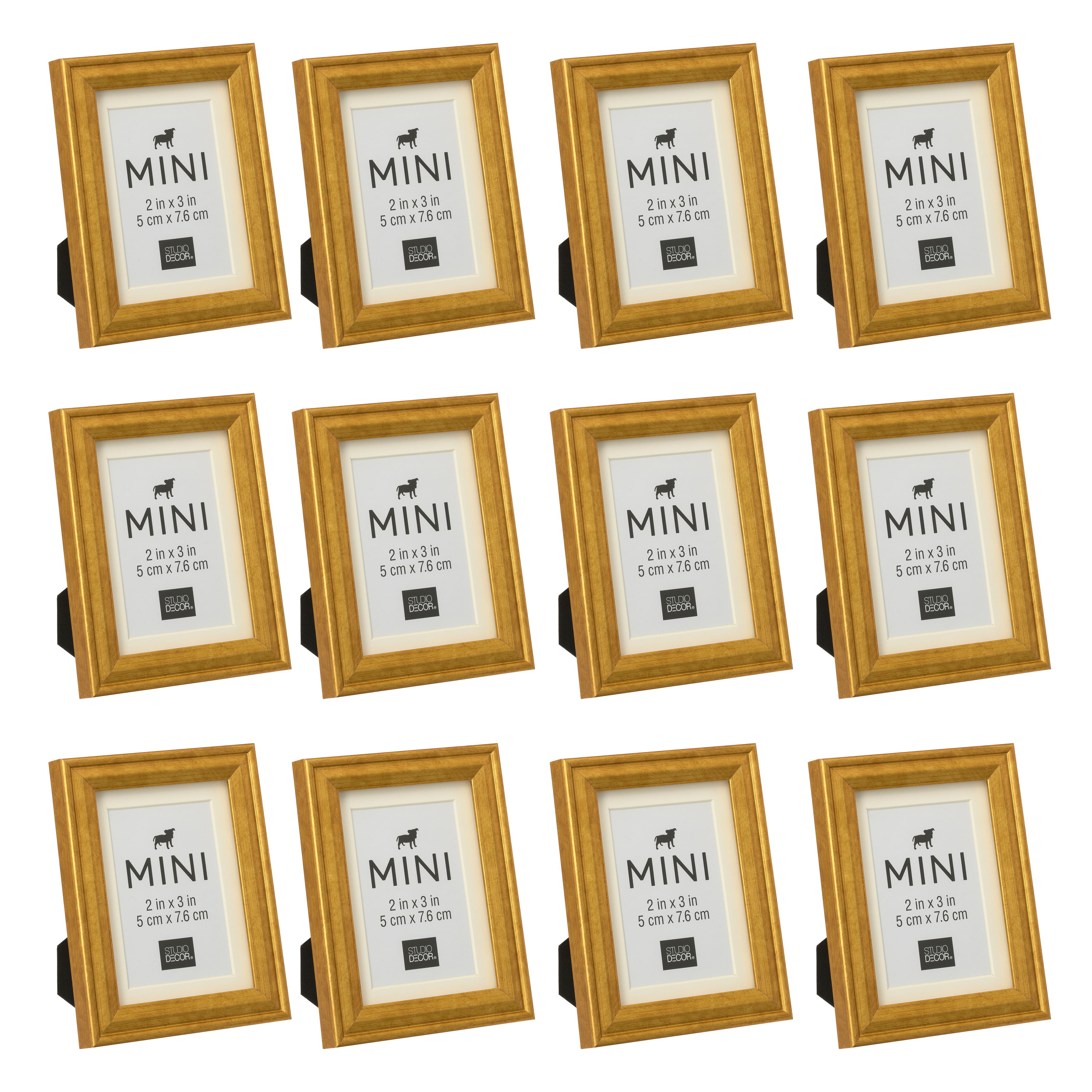 12 Pack: Gold Mini Frame by Studio Décor®