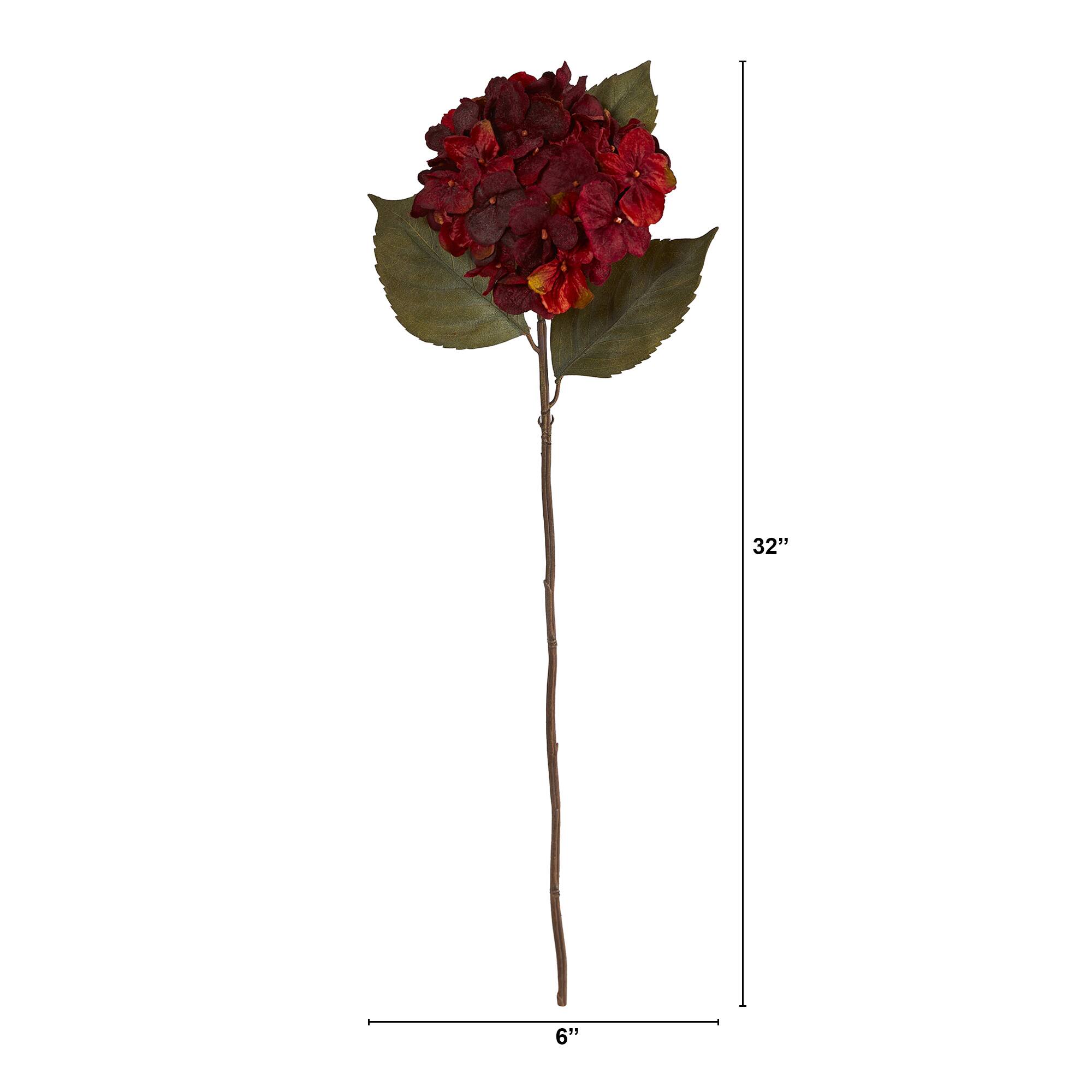 32&#x27;&#x27; Hydrangea Artificial Flower Stem, 6ct.