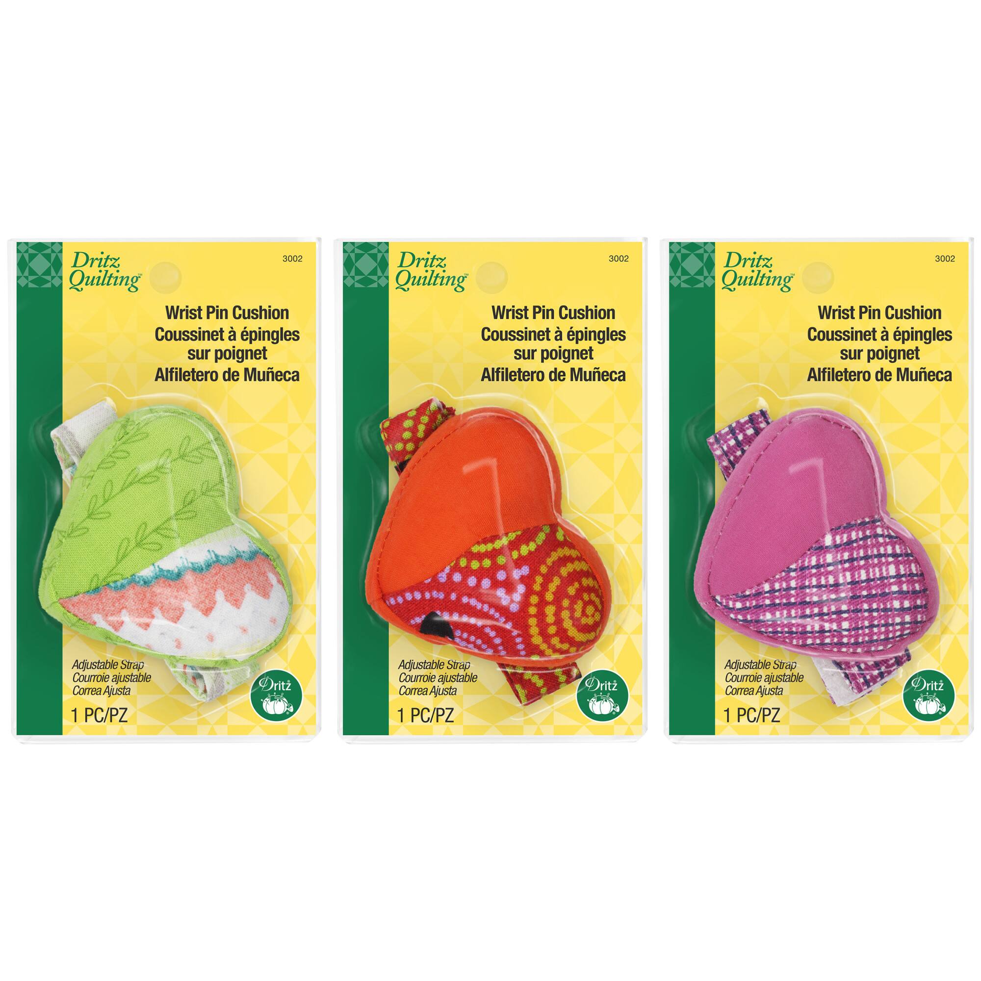 Dritz&#xAE; Adjustable Heart Wrist Pin Cushion, 3ct.