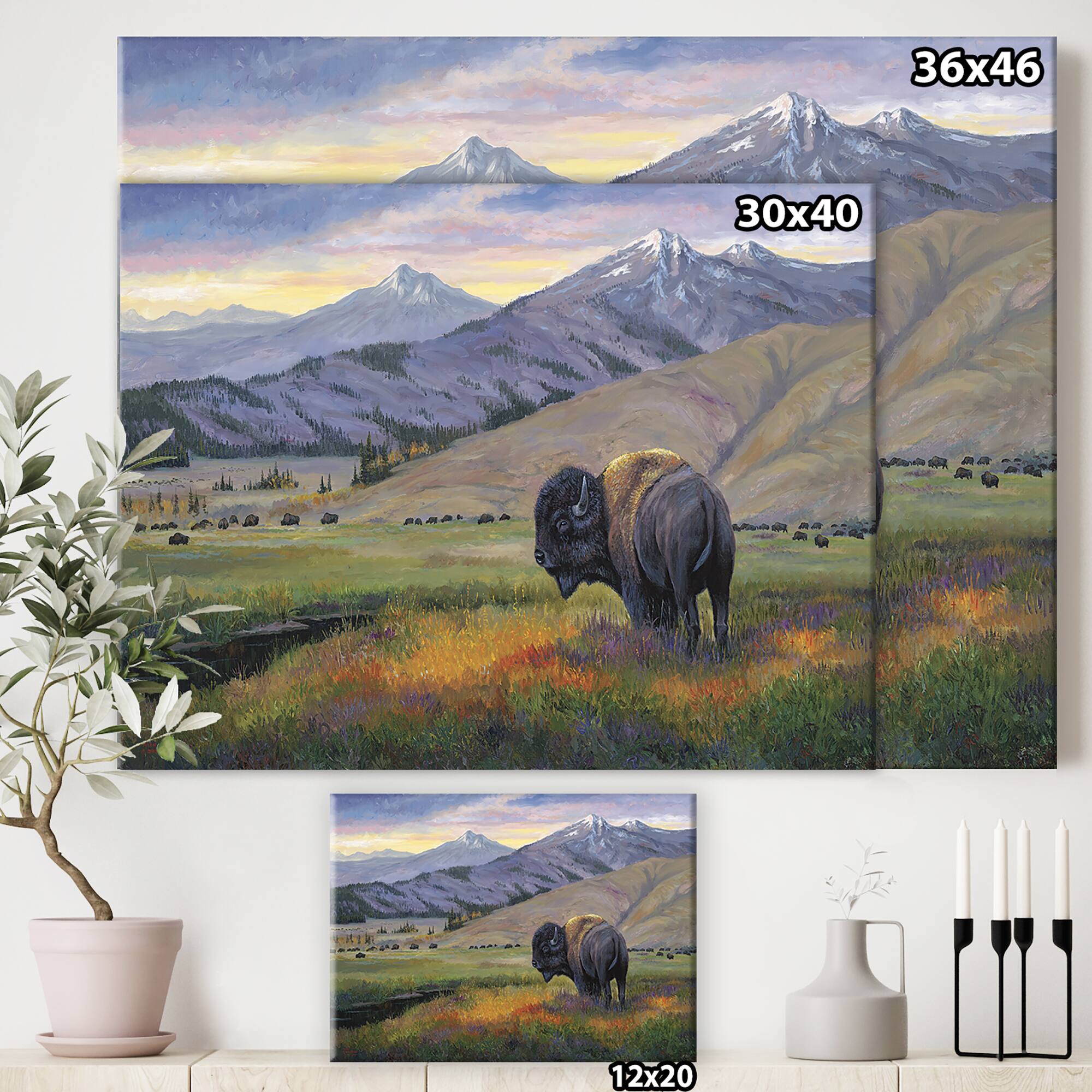 Designart - One Ton Warrior - Traditional Canvas Wall Art