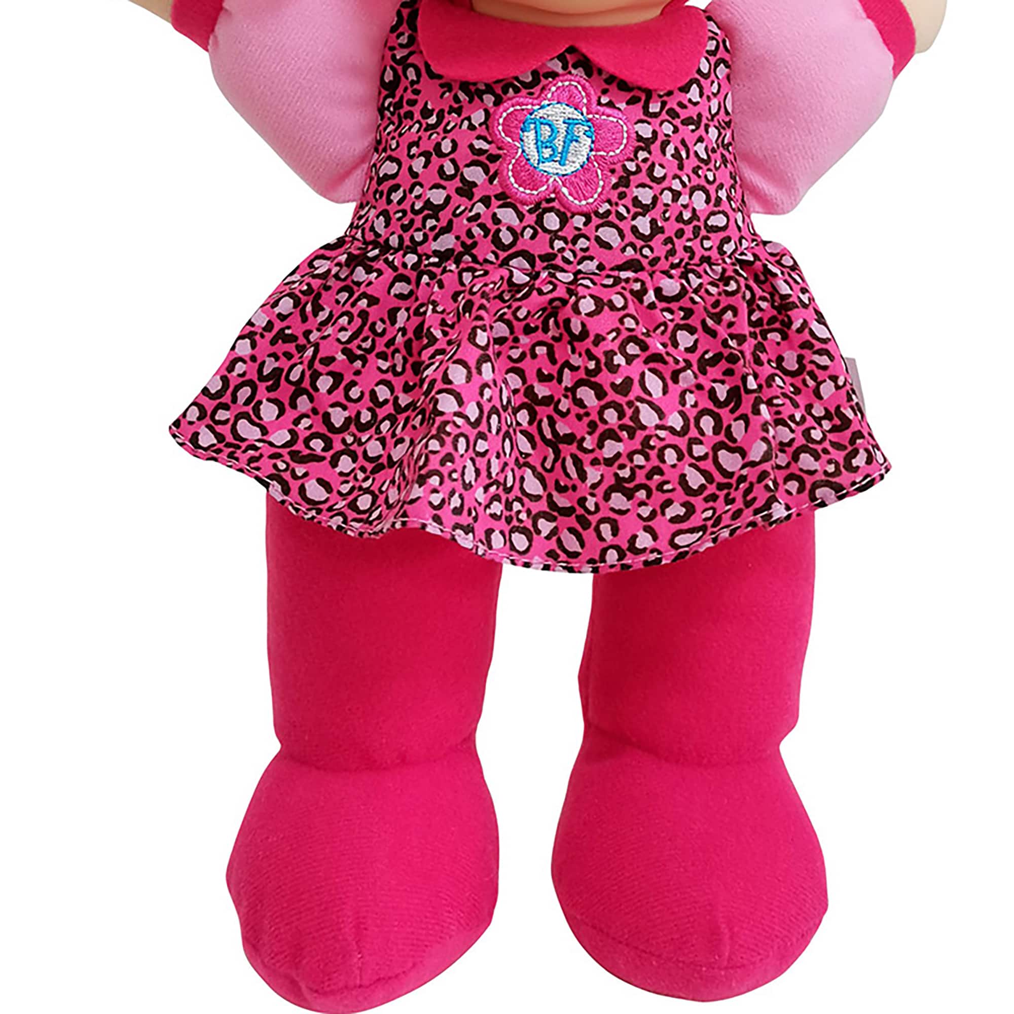 Goldberger Baby&#x27;s First&#xAE; Kisses&#x2122; 14&#x22; Baby Doll with Animal Print Top