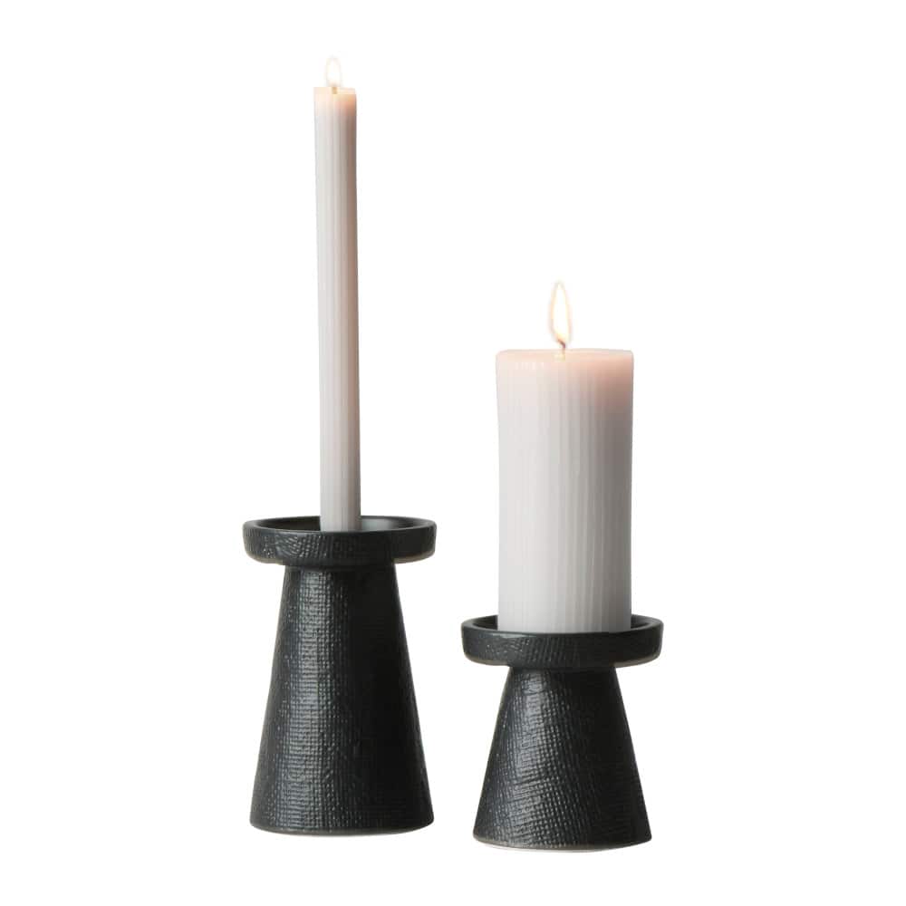 Hello Honey® Stoneware Pillar & Taper Candle Holders