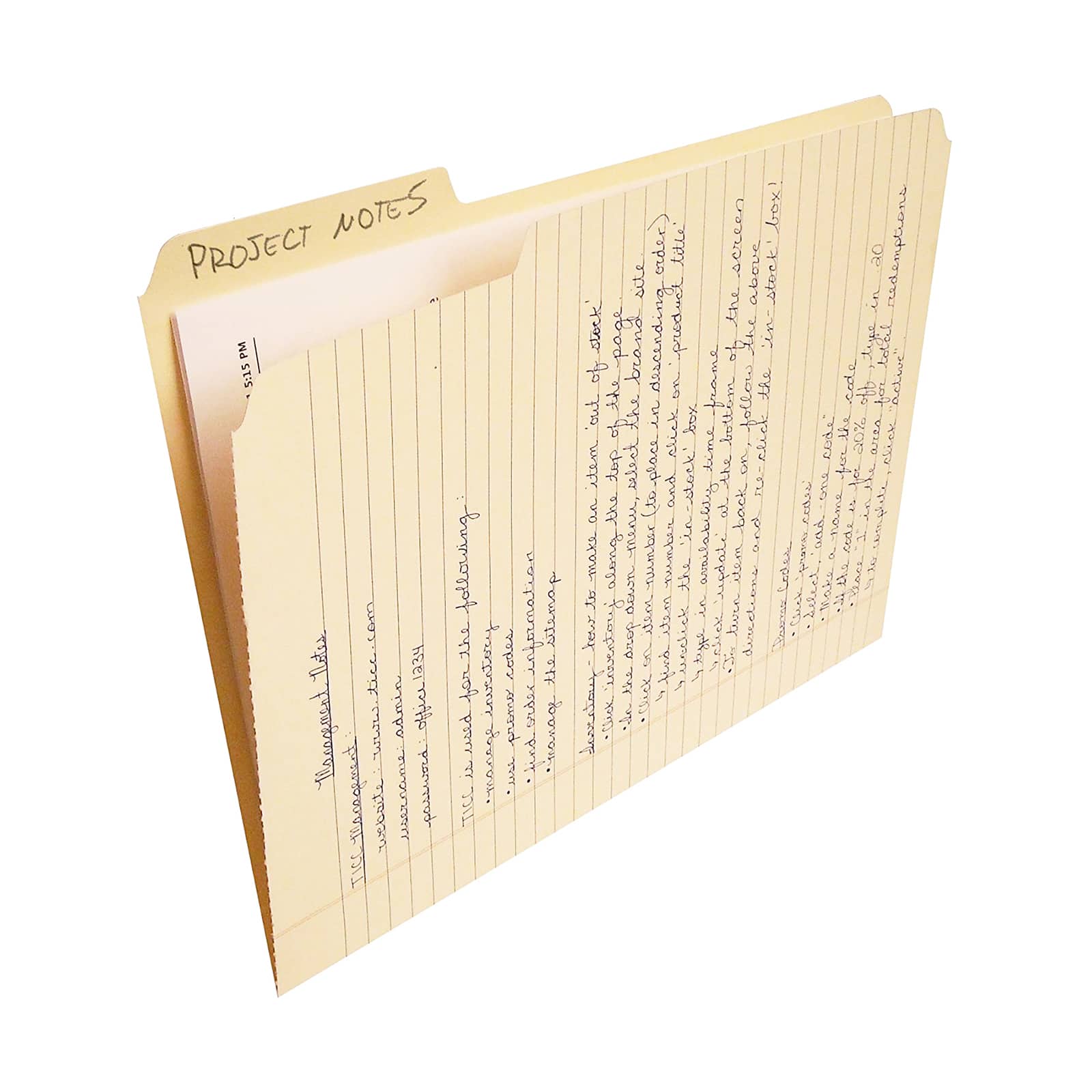 Find It Trading Manila File Folder Notepad