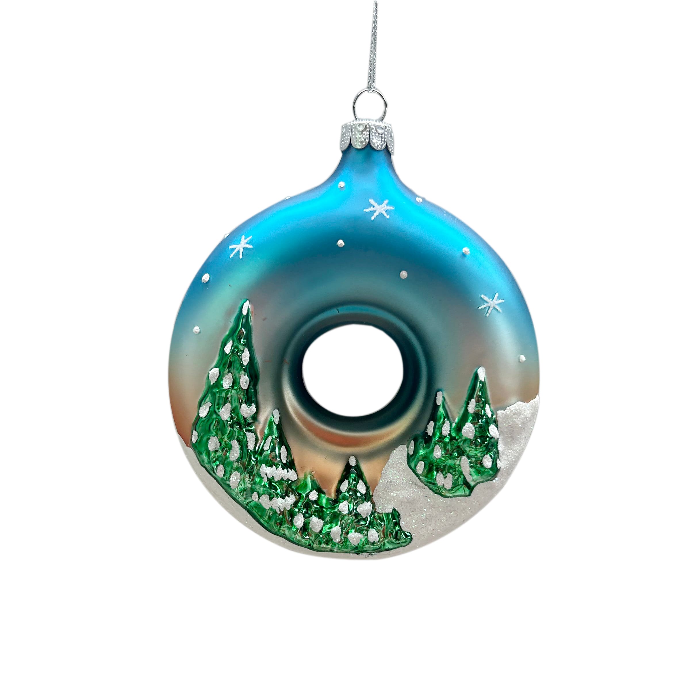 4.5&#x22; Reindeer Wreath Glass Ornament by Ashland&#xAE;