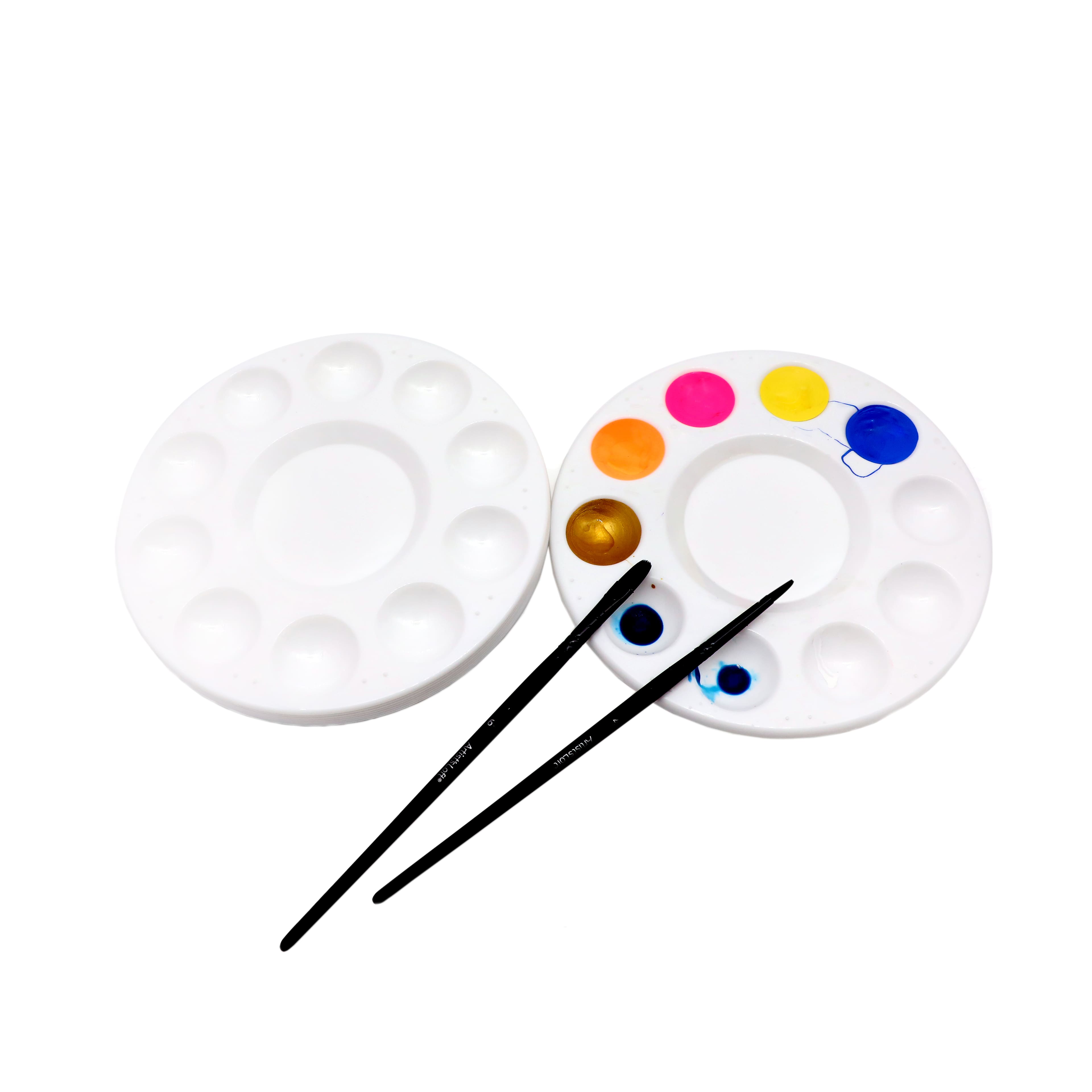 Round Plastic Paint Palettes, 8ct. by Artist&#x27;s Loft&#xAE;