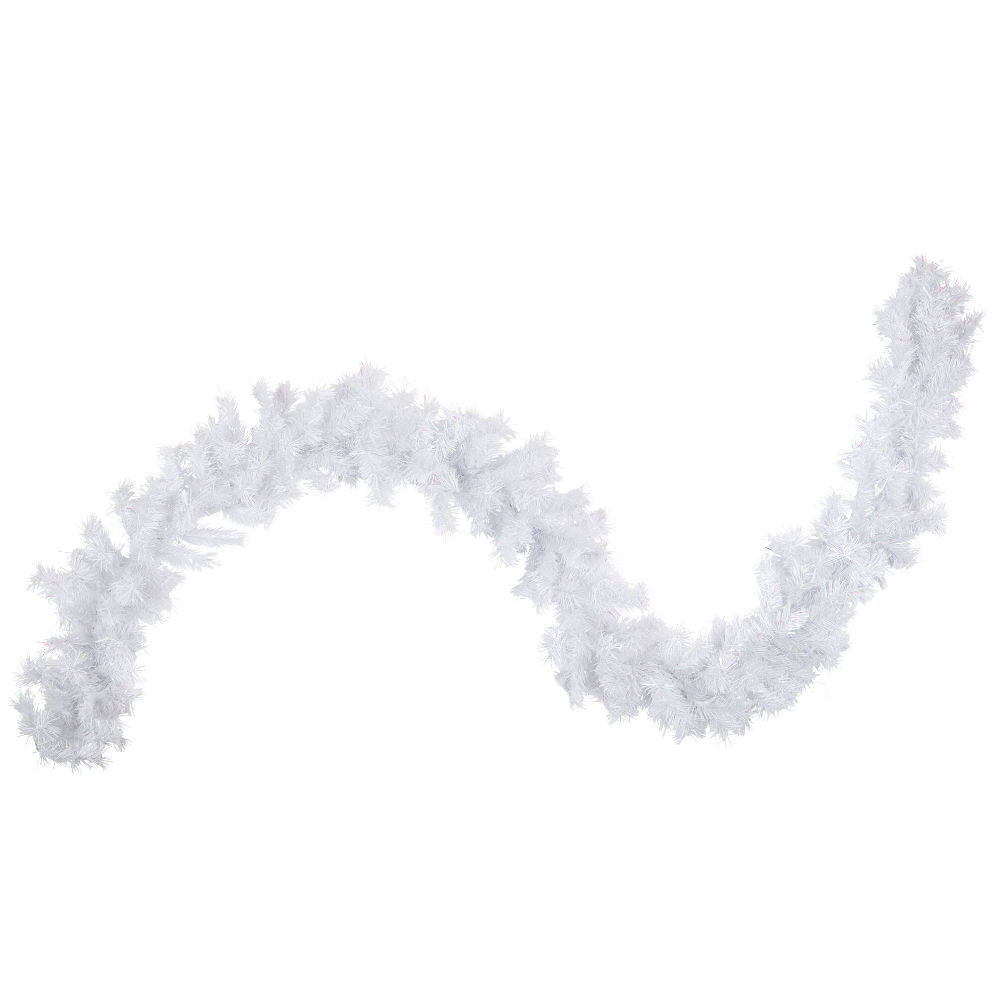 9ft. Icy White Iridescent Spruce Christmas Garland