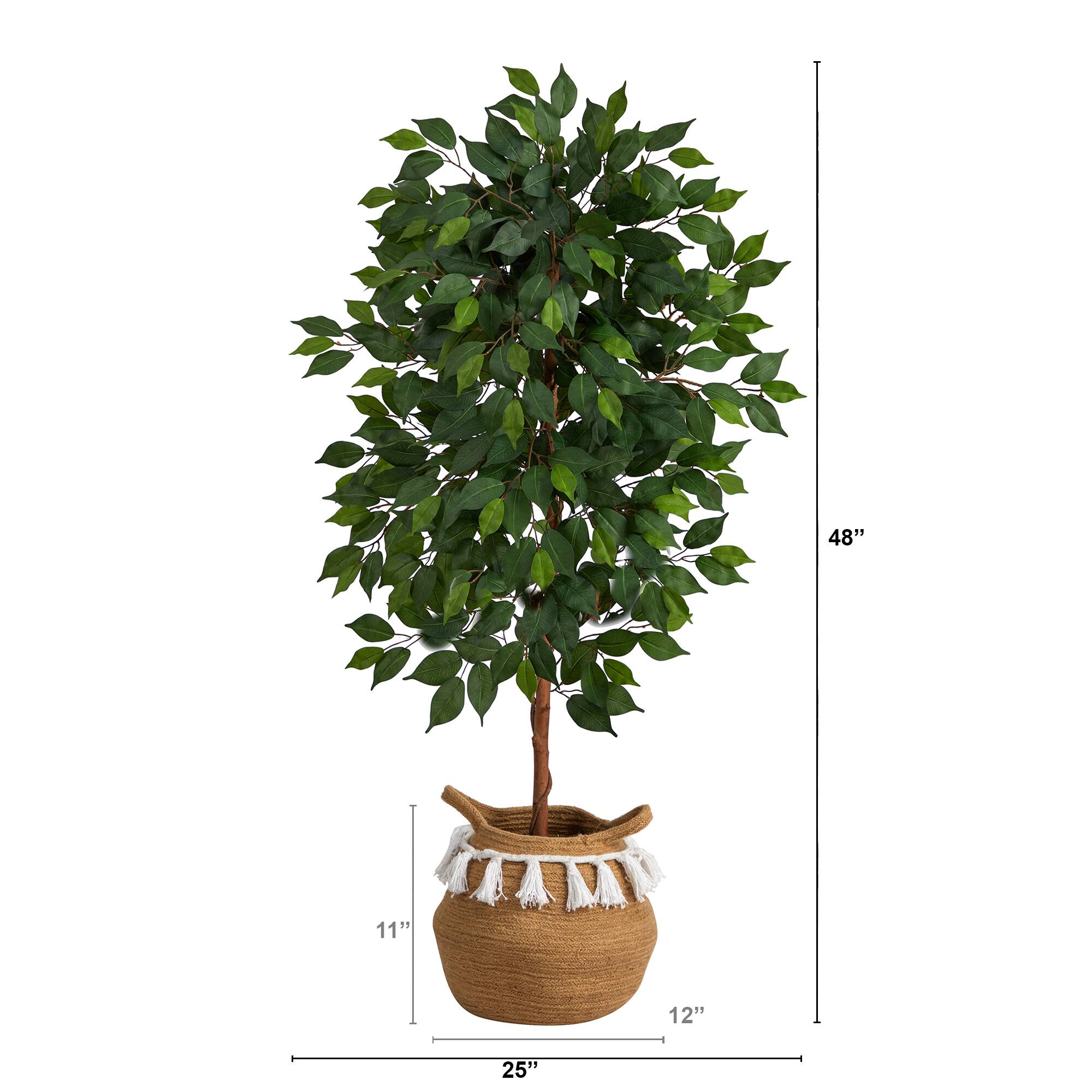 4ft. Artificial Ficus Tree with Basket