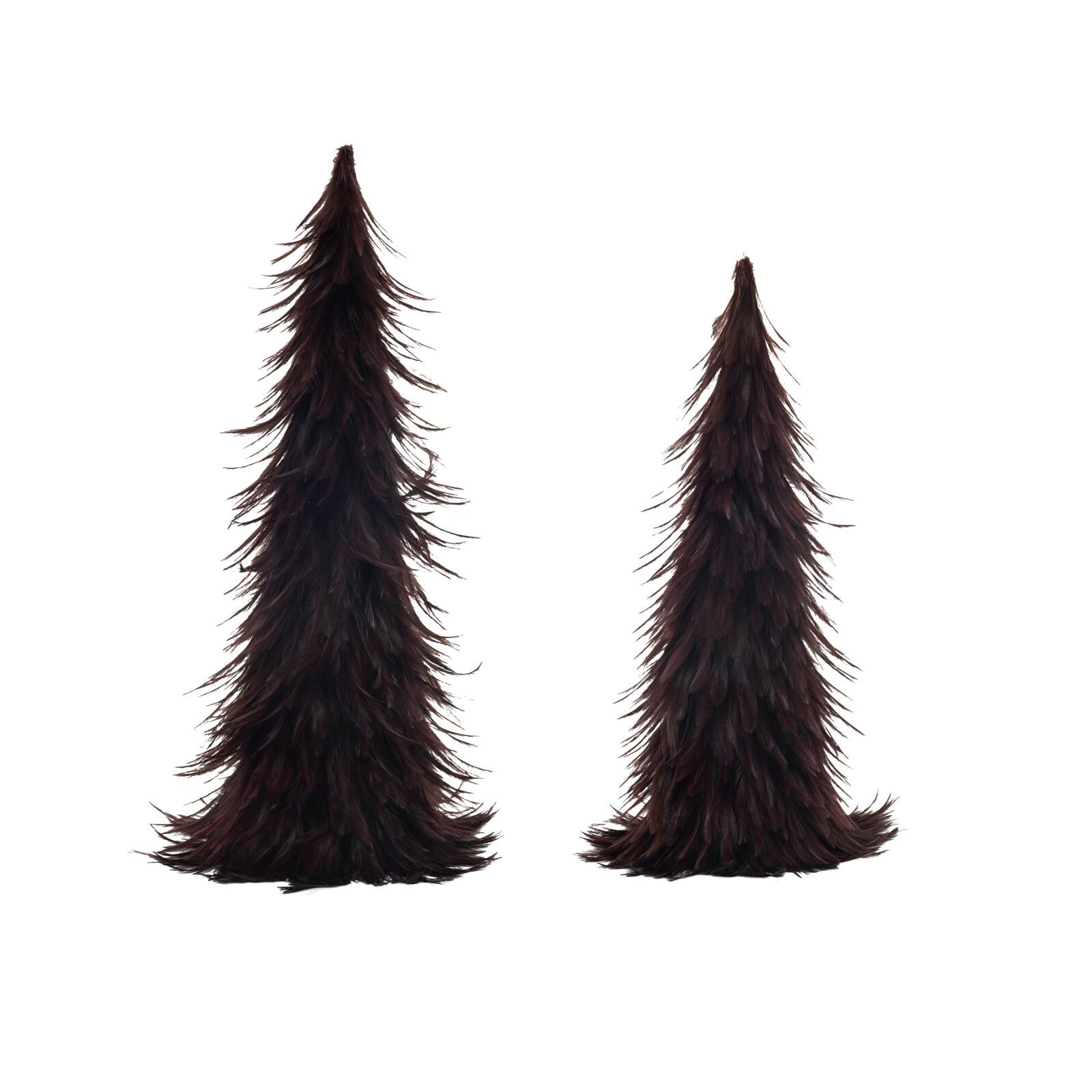 Hello Honey&#xAE; Burgundy Feather Tree D&#xE9;cor Set