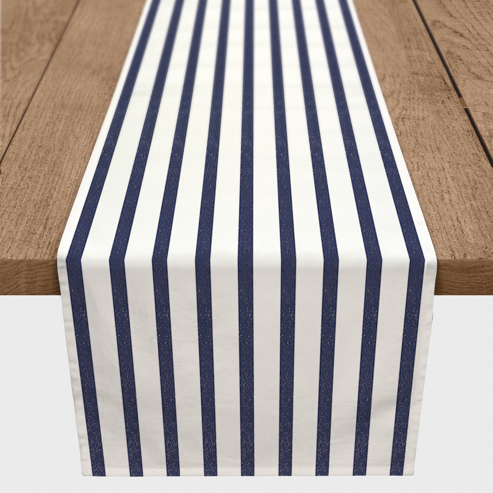72'' Sea Stripes Poly Twill Table Runner