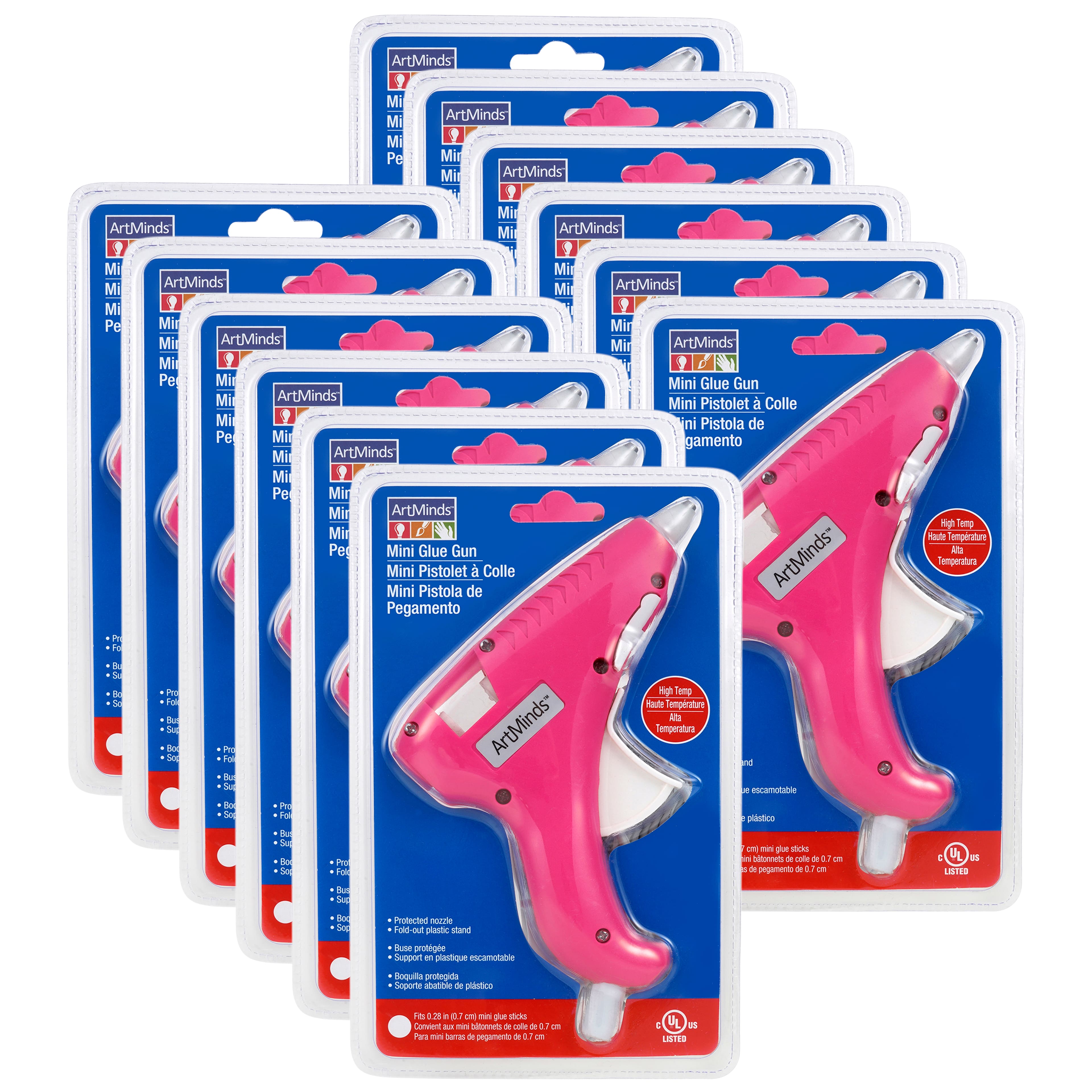 12 Pack: Pink Fashion Mini Glue Gun by ArtMinds®