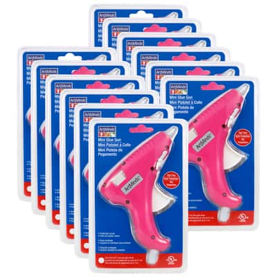 Hot Melt Glue Gun with 60 Mini Clear Glue Sticks for Arts Craft UL