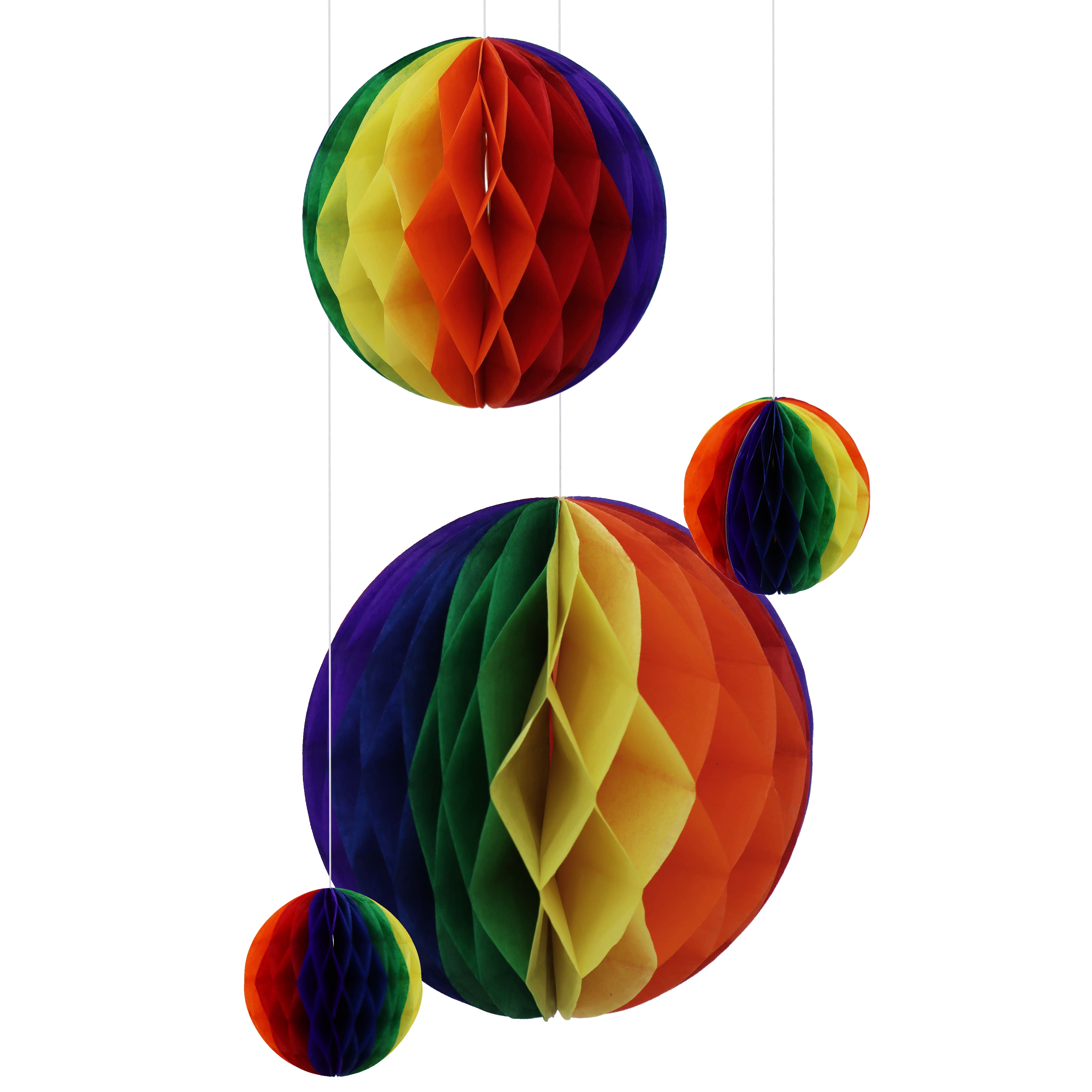 Pride Rainbow Honeycomb D&#xE9;cor by Celebrate It&#x2122;