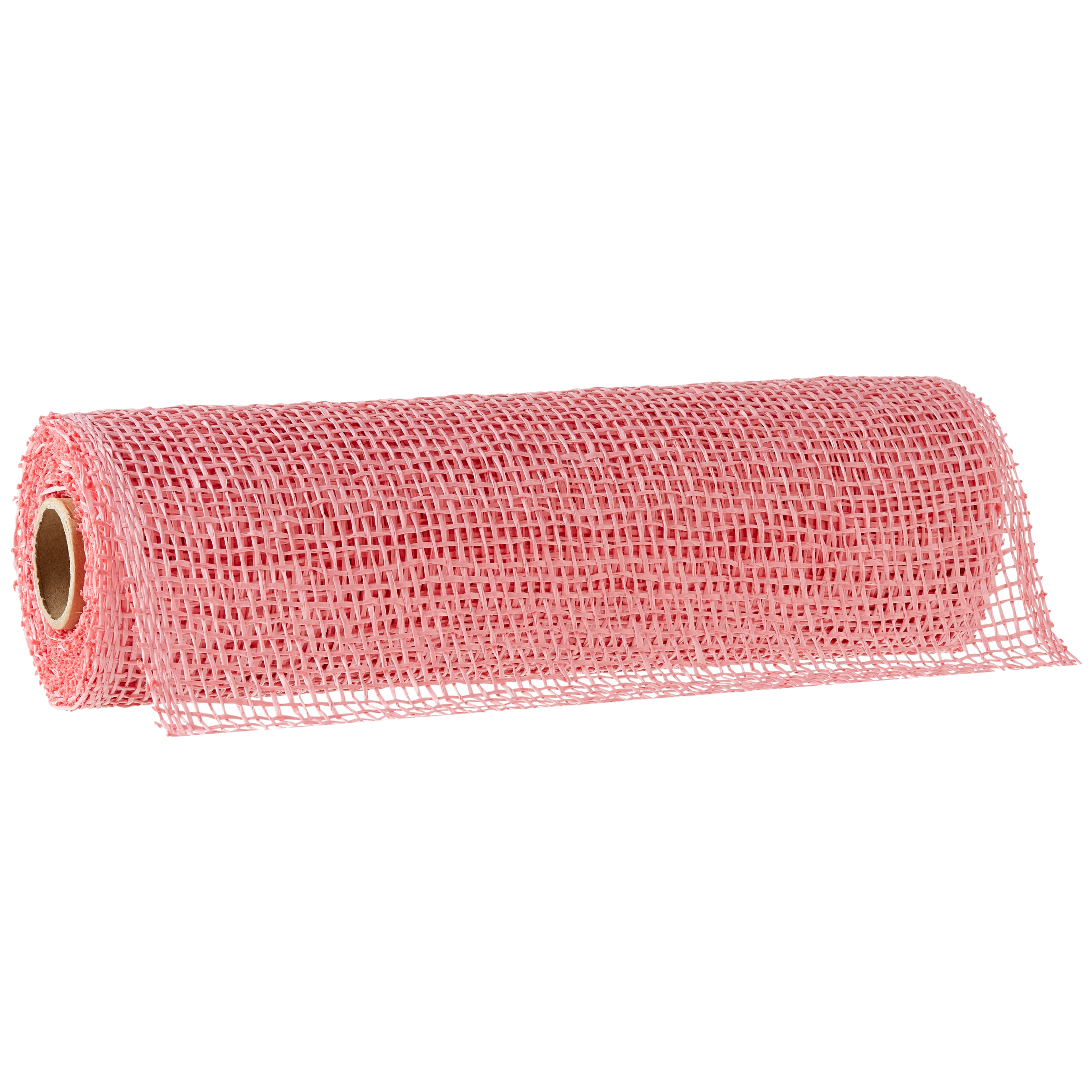 12 Pack: 10" x 19ft. Pink Poly Burlap Mesh by Celebrate It™