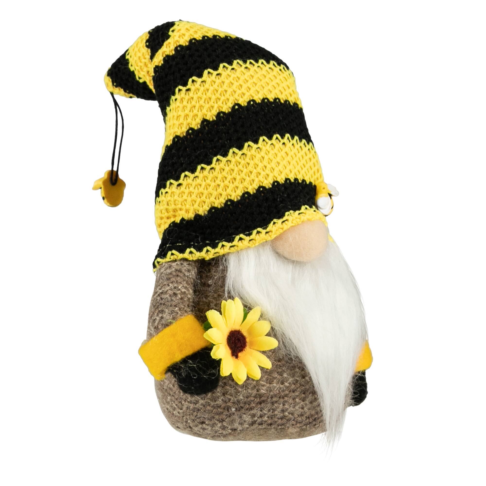 10.75&#x22; Bumblebee &#x26; Sunflower Springtime Gnome