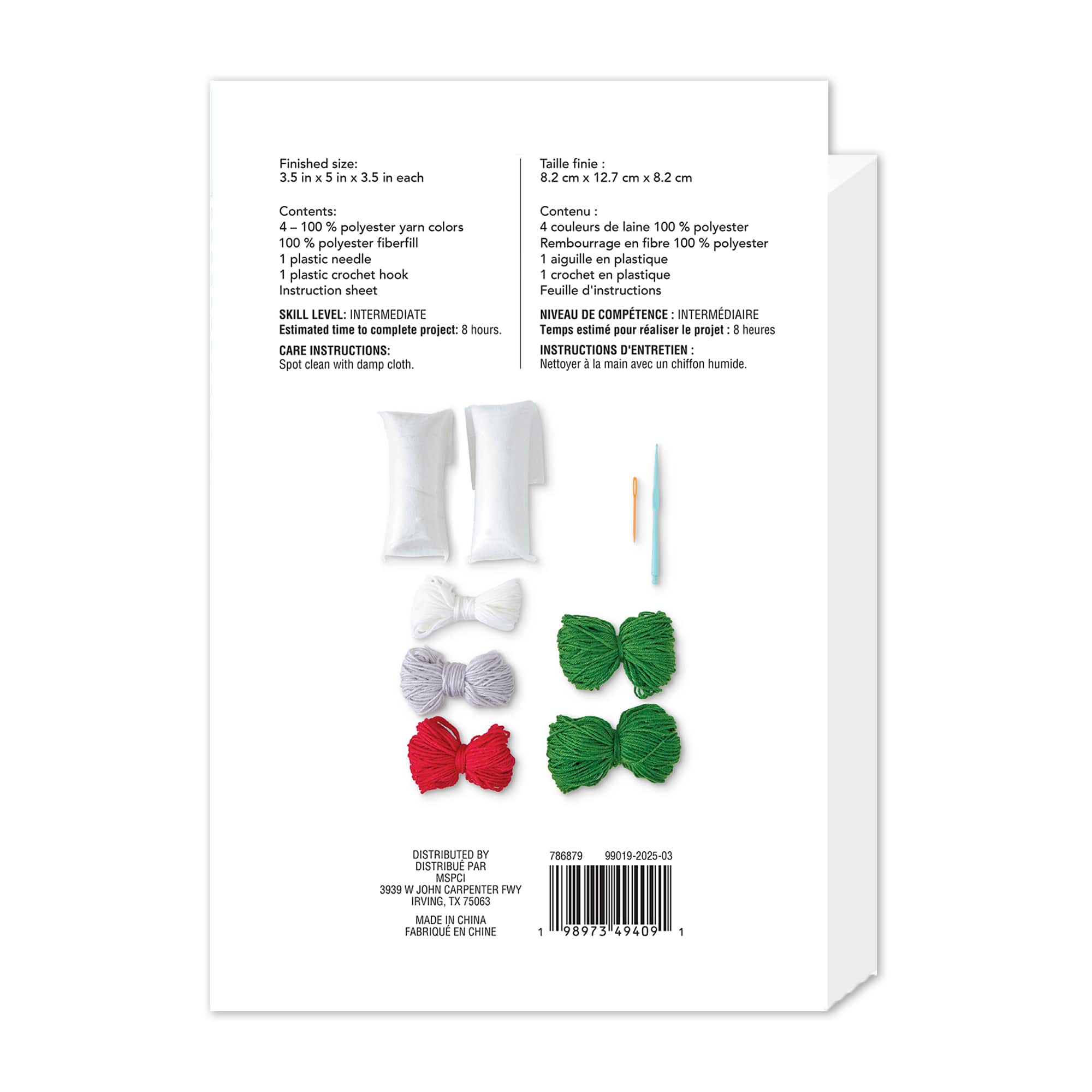 Intermediate Ball Ornaments Amigurumi Crochet Ornament Kit by Loops &#x26; Threads&#xAE;