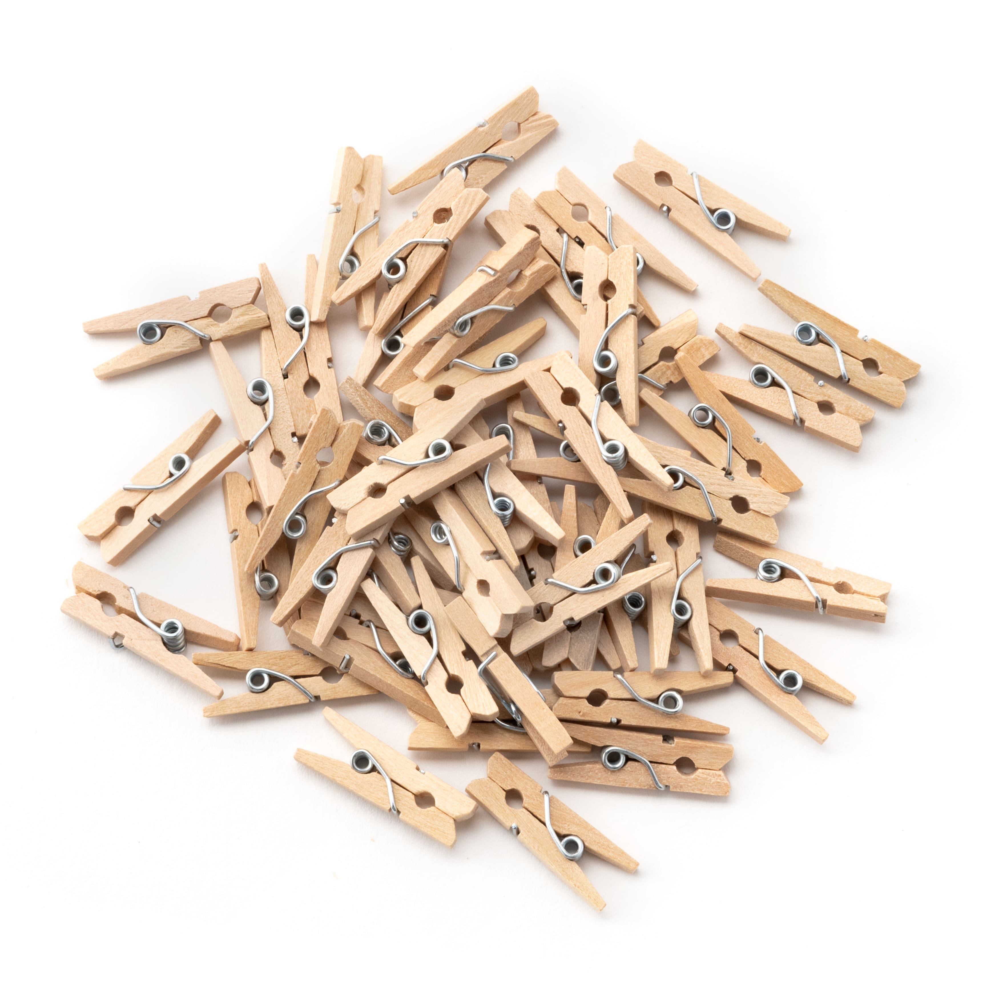 MesaSe Mini Clothes Pins for Photo, Small Clothespins 50 Pack Wooden  Rainbow Colorful Picture Clips, Mini Natural Wooden Clothespin, Display  Artwork, Hanging Decorative Tiny Cards 